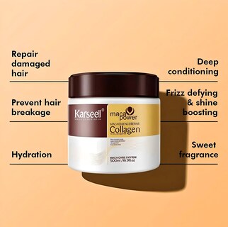 Foto 5 | Set De Reparación Capilar Karseell: Champú, Acondicionador Y Colágeno De Maca - Venta Internacional.