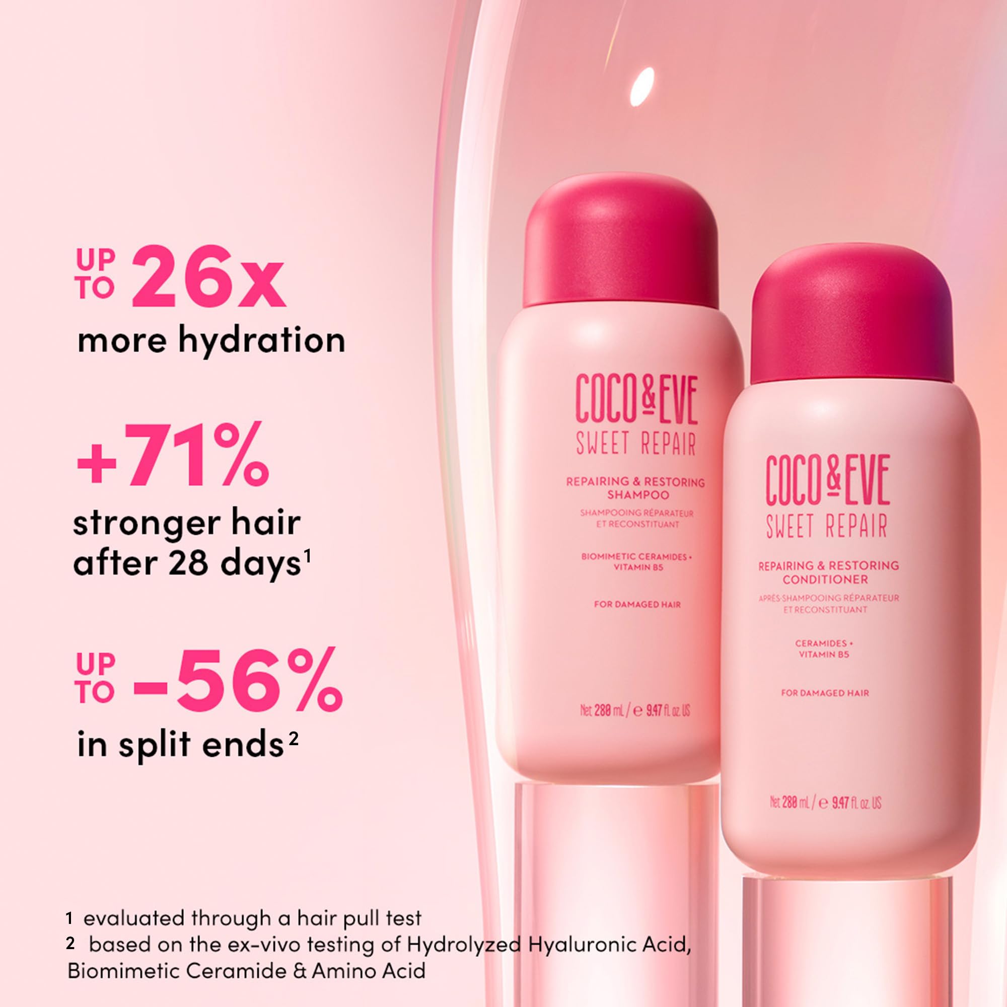 Foto 3 | Champú y Acondicionador Coco & Eve Repair & Restore 280 ml C/U - Venta Internacional