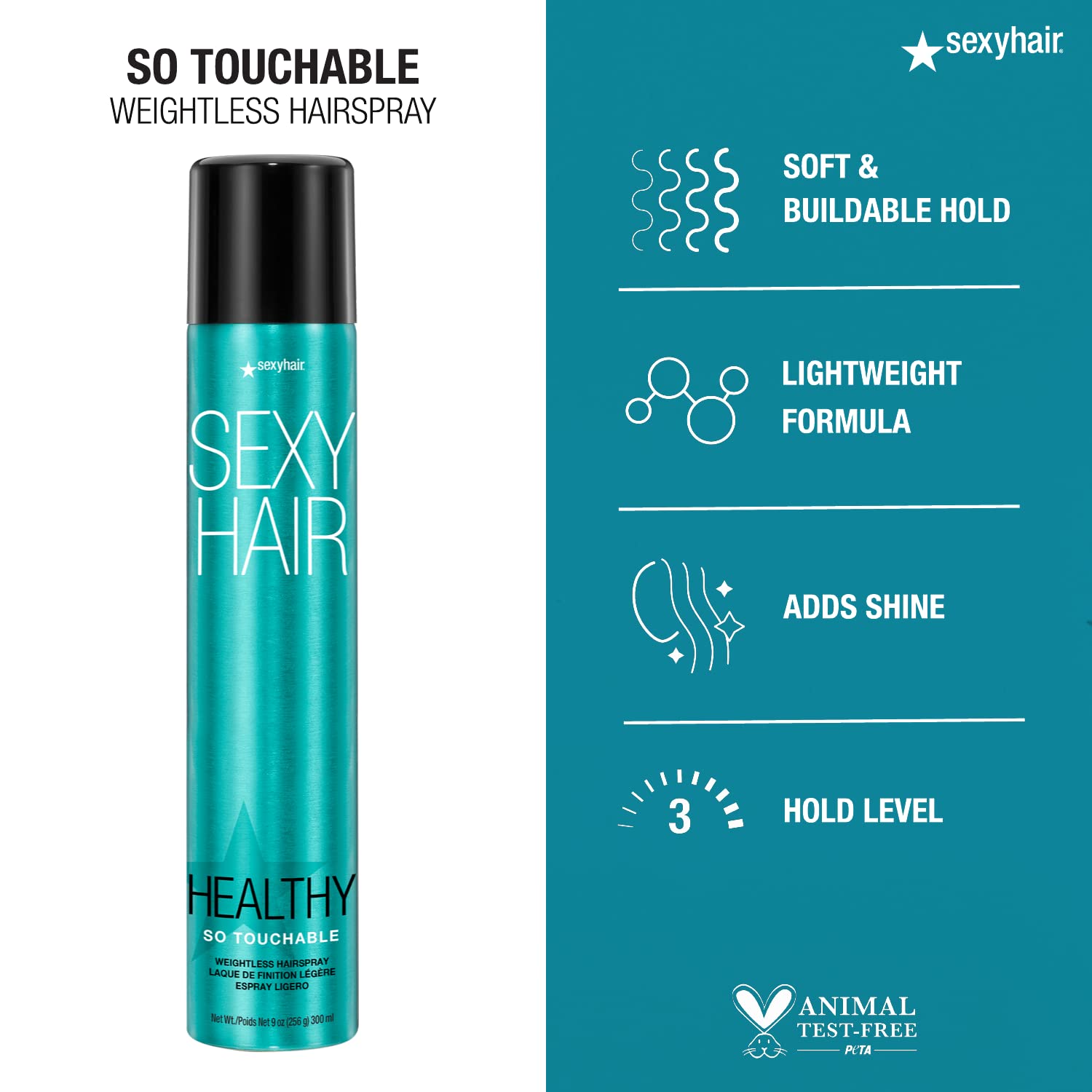 Foto 3 pulgar | Laca Para El Cabello Sexyhair Healthy So Touchable Light Hold 265 Ml - Venta Internacional.