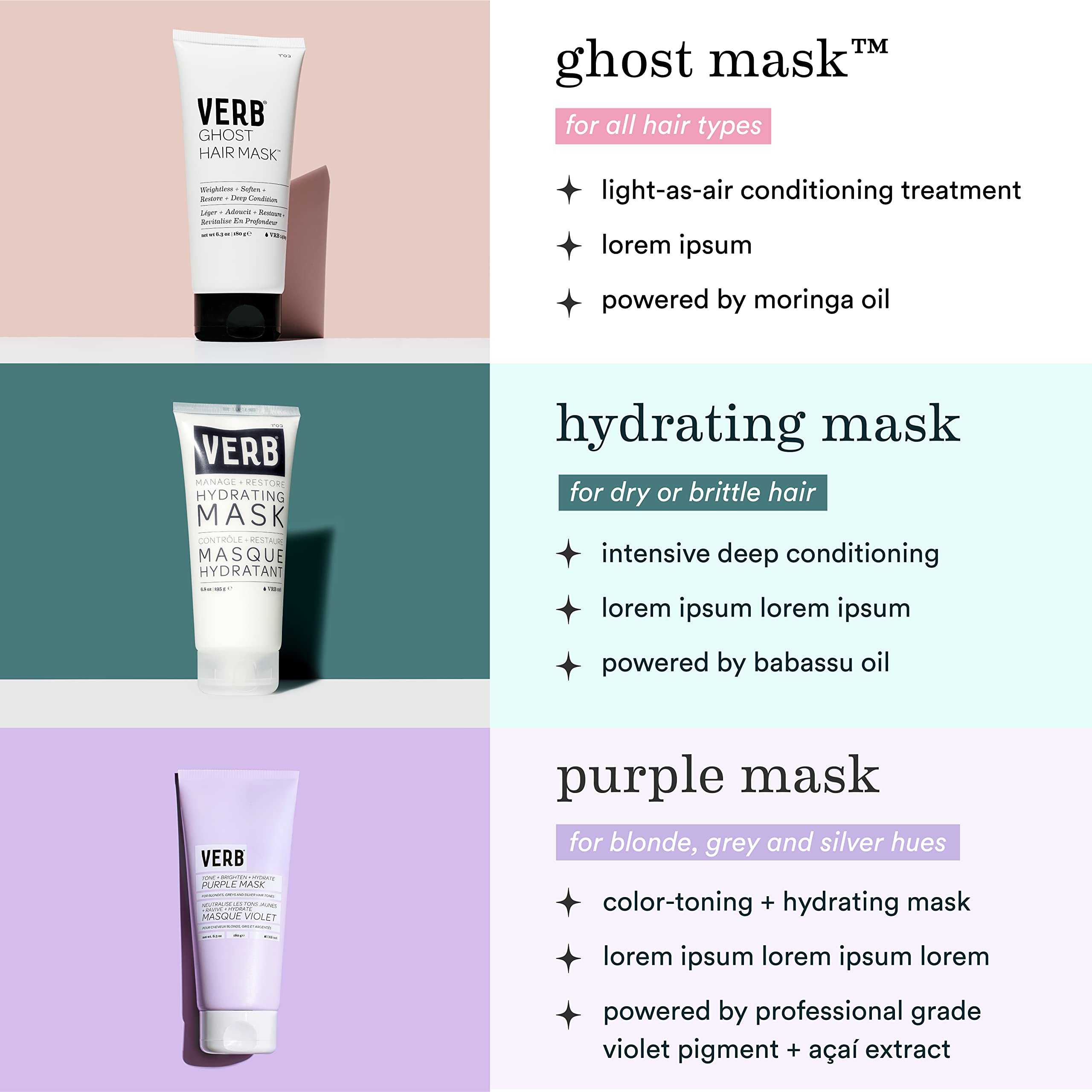 Foto 6 | Mascarilla Capilar Verb Purple 185 Ml Para Cabello Rubio Teñido - Venta Internacional.