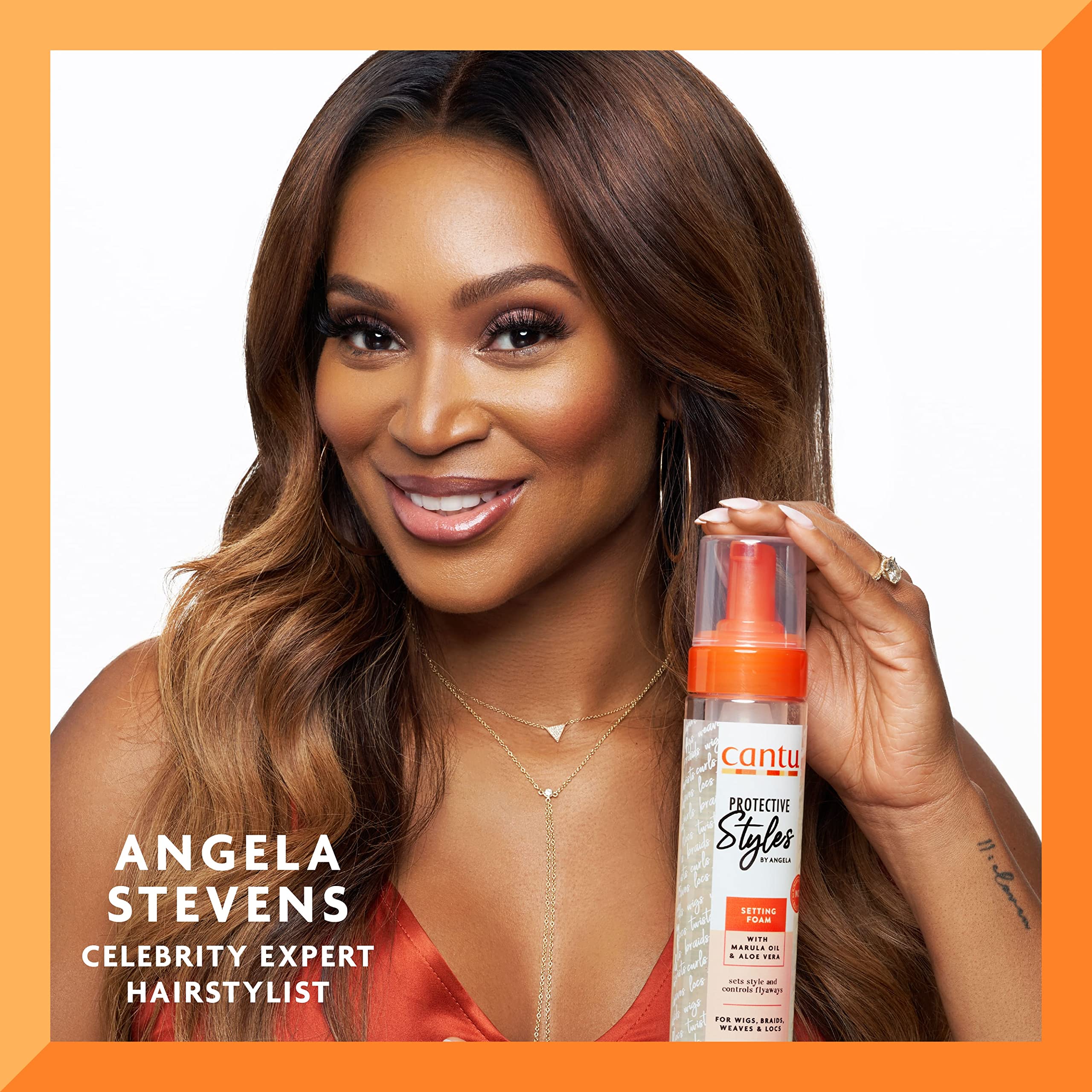 Foto 3 pulgar | Set & Refresh De Espuma Cantu Protective Styles Angela, 240 Ml - Venta Internacional.