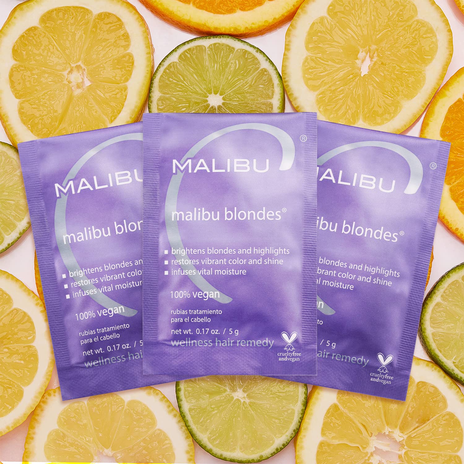 Foto 3 pulgar | Remedio De Bienestar Para El Cabello Malibu C Blondes, 3 Paquetes - Venta Internacional.