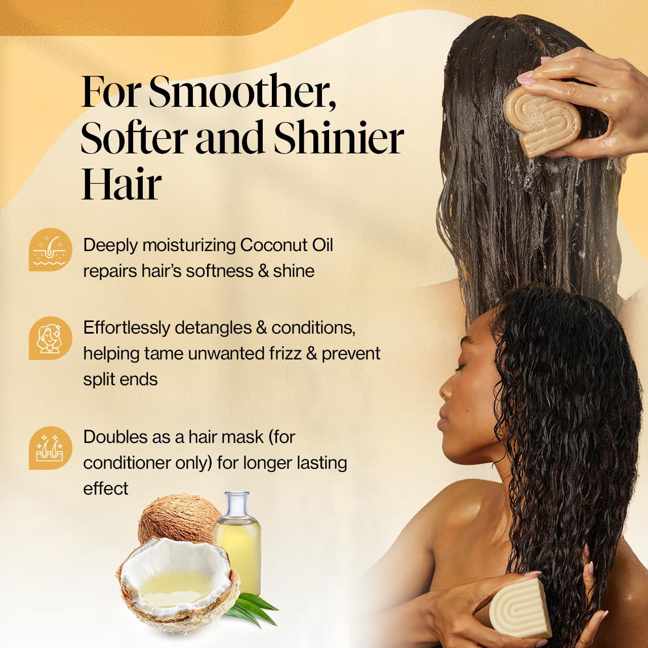 Foto 4 pulgar | Set De Champú Y Acondicionador Kitsch Deep Moisturizing Coconut - Venta Internacional.