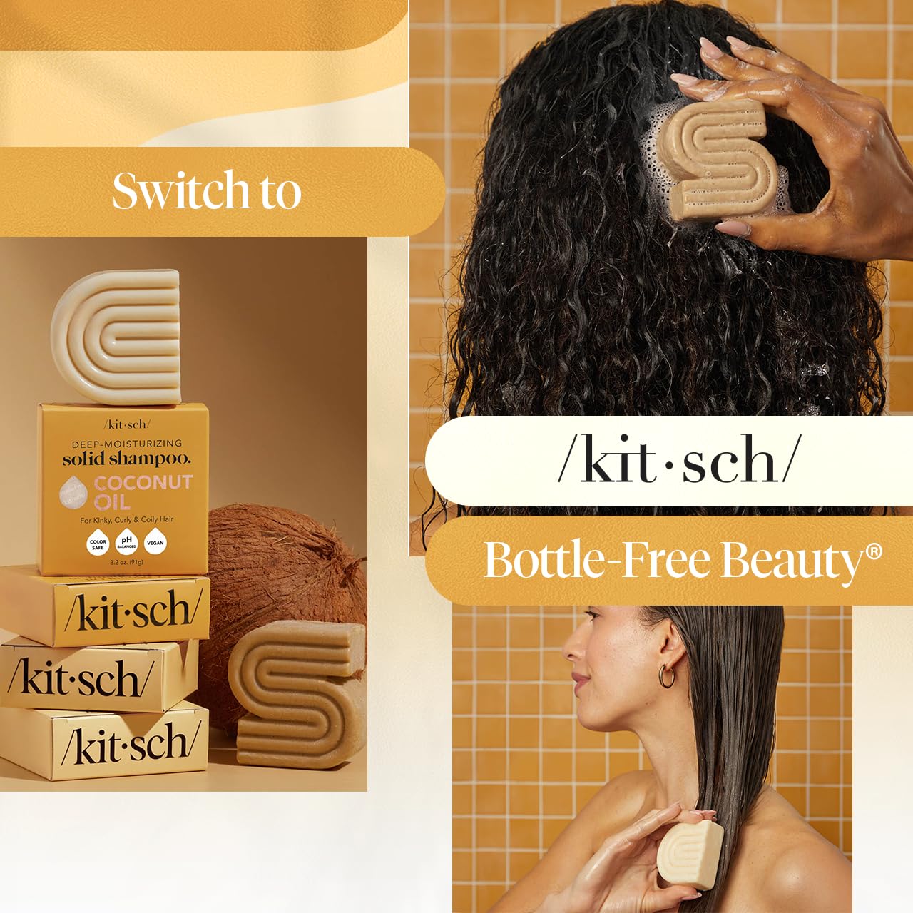 Foto 7 pulgar | Set De Champú Y Acondicionador Kitsch Deep Moisturizing Coconut - Venta Internacional.