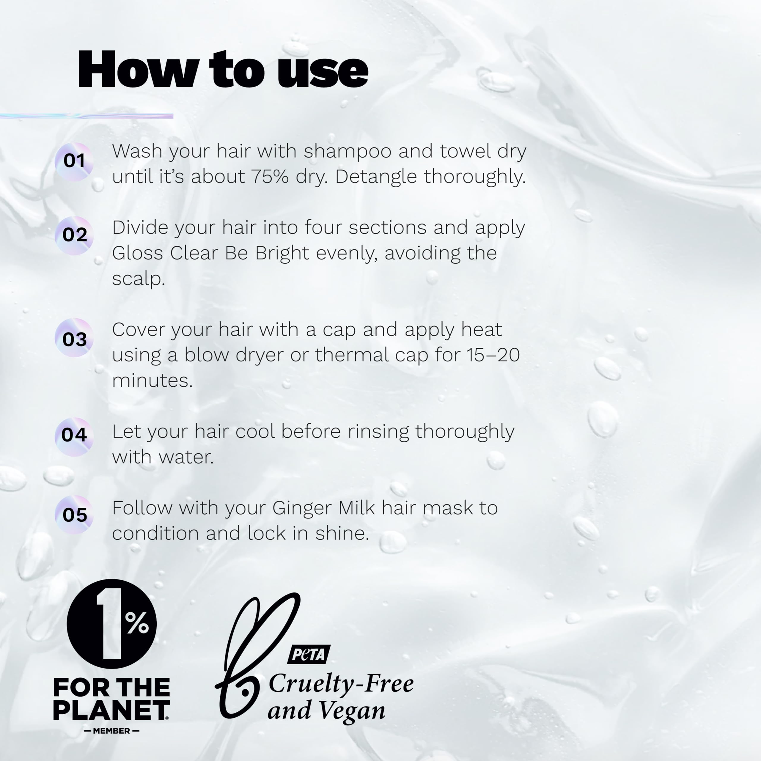 Foto 6 pulgar | Tratamiento Para Brillo Capilar Con Leche De Jengibre Be Bright, 150 Ml, Con Ácido Hialurónico - Venta Internacional.