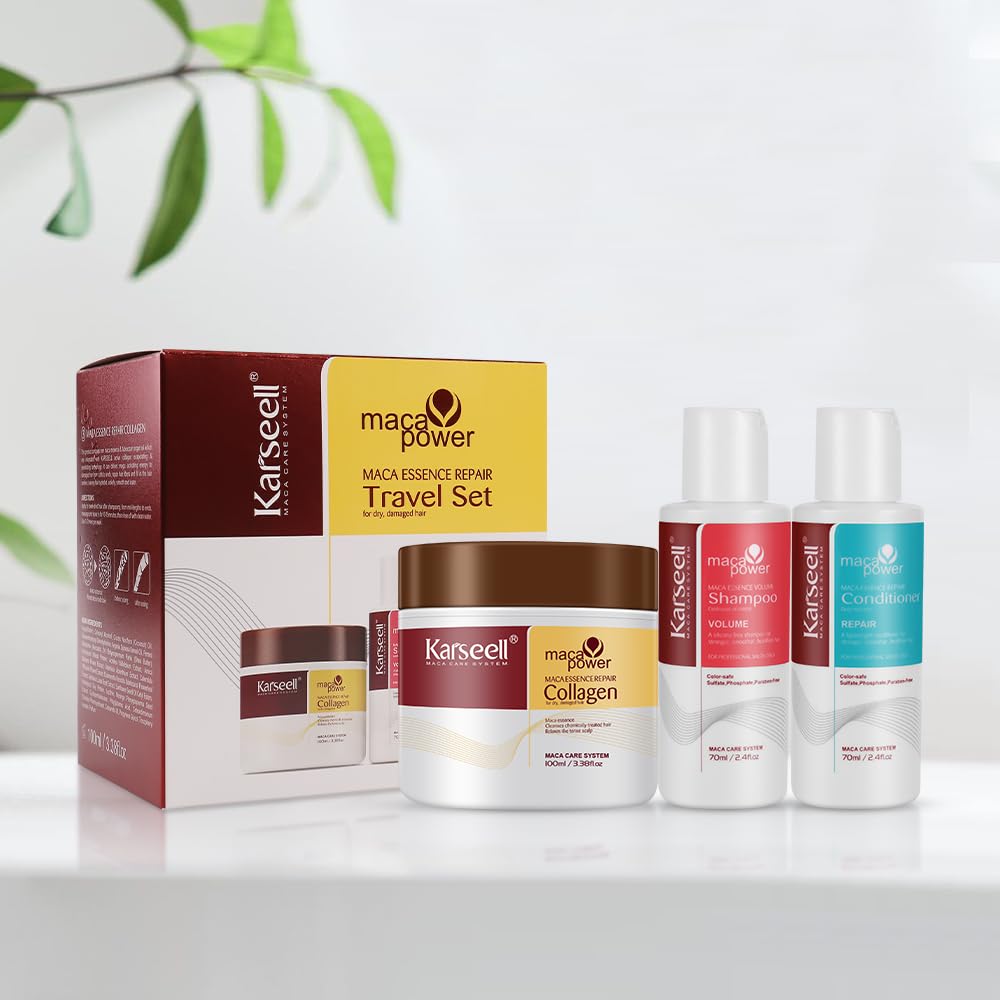 Foto 2 pulgar | Set De Tratamiento Capilar Karseell Collagen Deep Repair 100 Ml X3 - Venta Internacional.