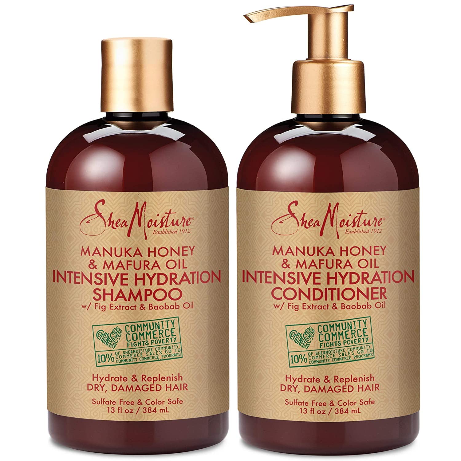 Champú y Acondicionador Shea Moisture Manuka Honey -  Venta Internacional