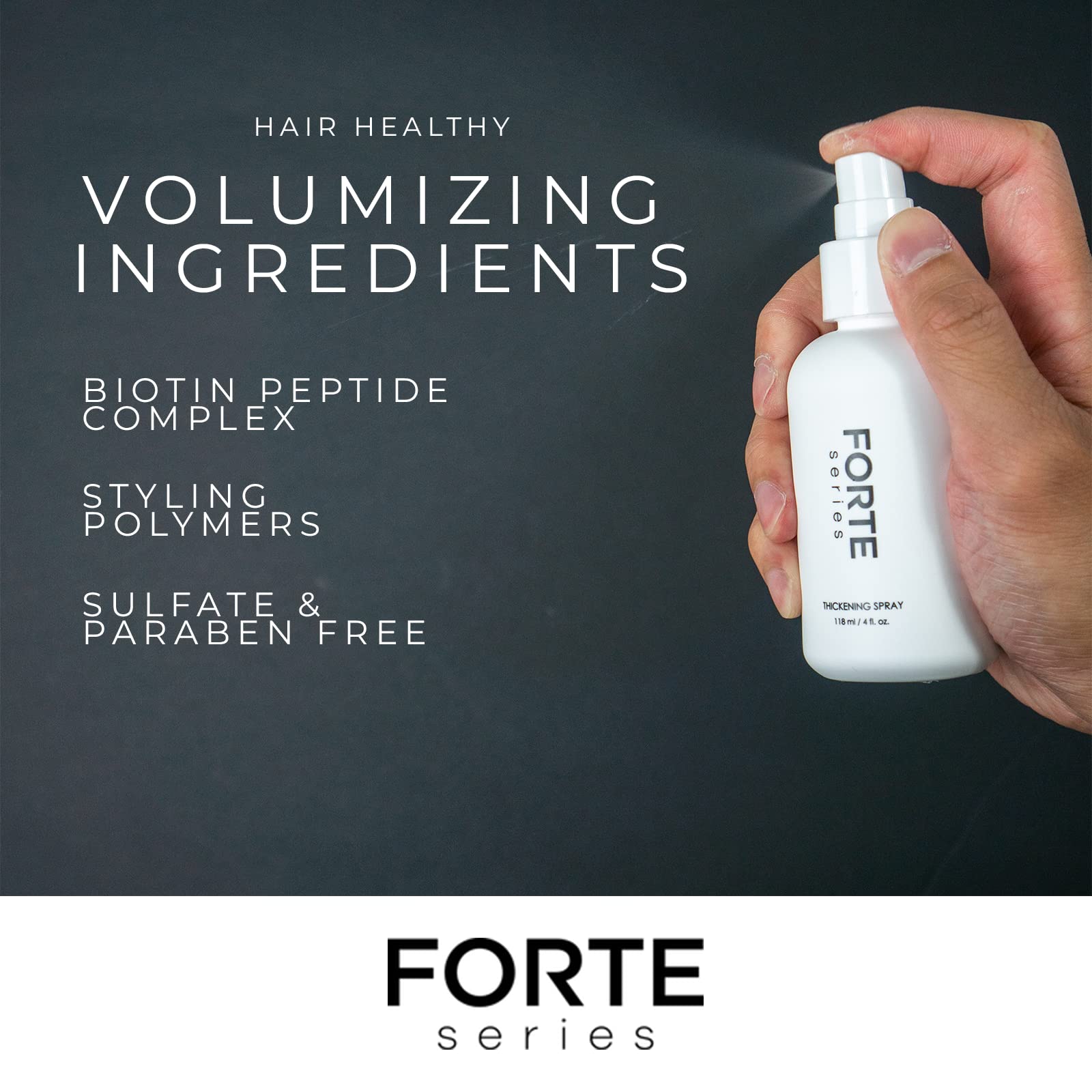 Foto 4 pulgar | Espray Para Engrosar El Cabello De La Serie Forte Para Hombre, Volumen 120 Ml - Venta Internacional.