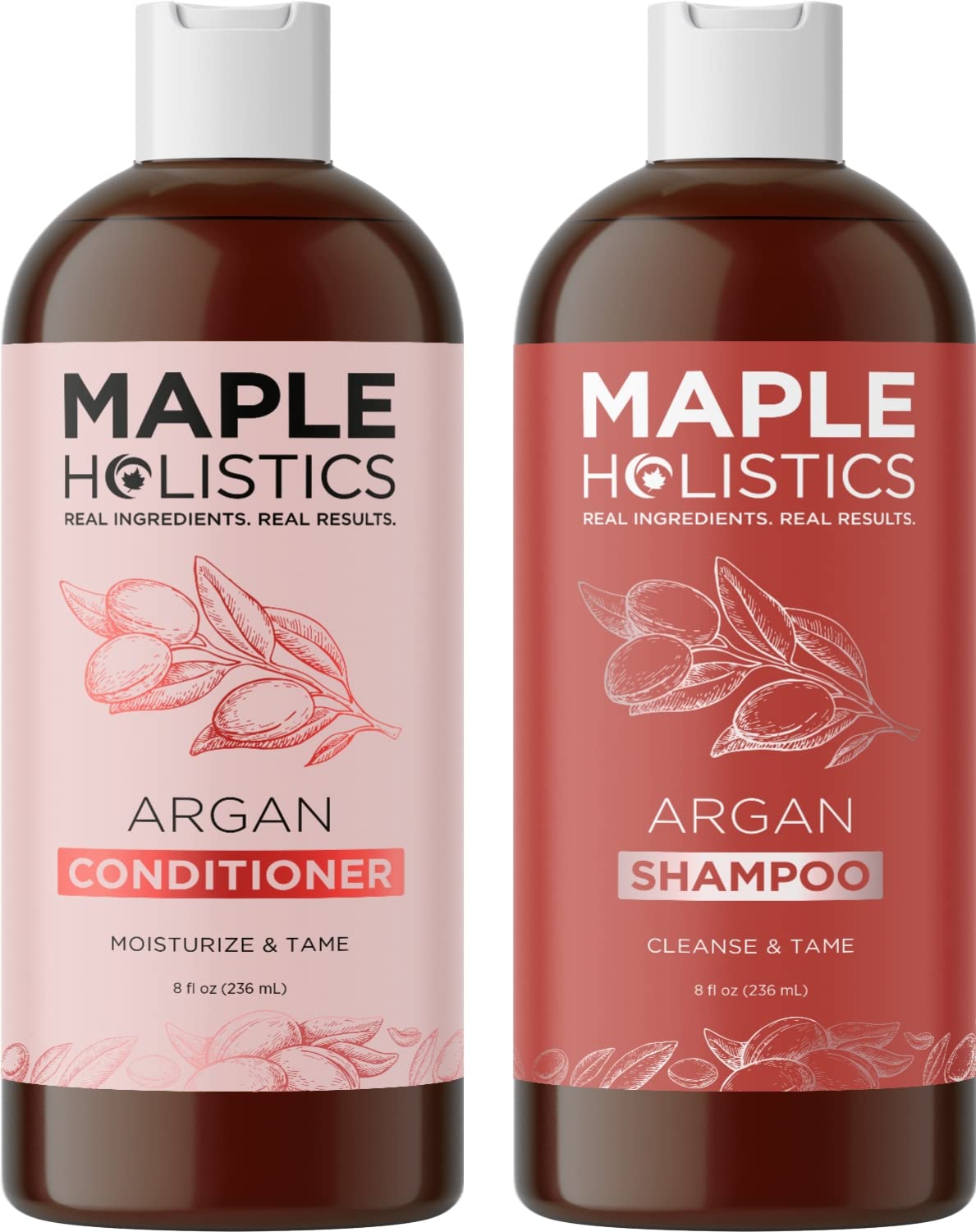 Set De Champú Y Acondicionador Maple Holistics Con Aceite De Argán - Venta Internacional.