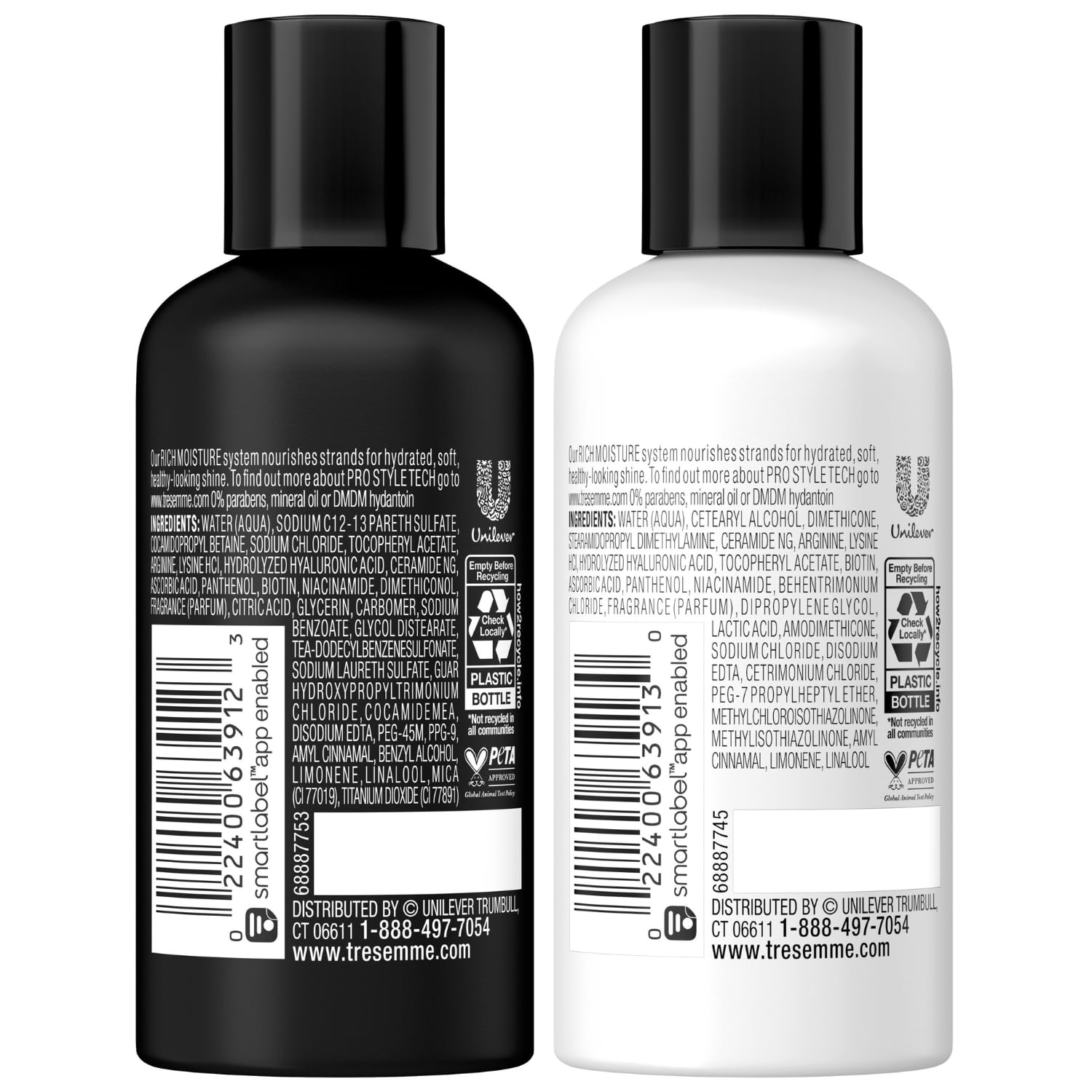Foto 3 pulgar | Champú Y Acondicionador Tresemmé Moisture Rich Travel Talla X3 - Venta Internacional.