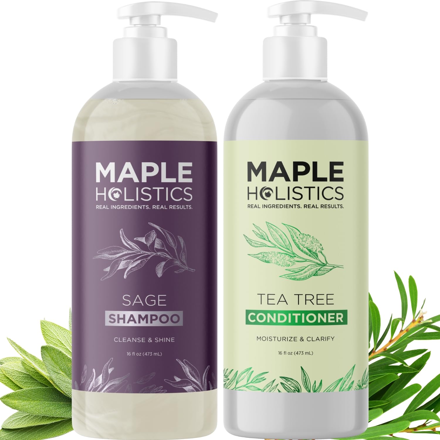 Foto 1 | Set De Champú Y Acondicionador Maple Holistics Tea Tree - Venta Internacional.