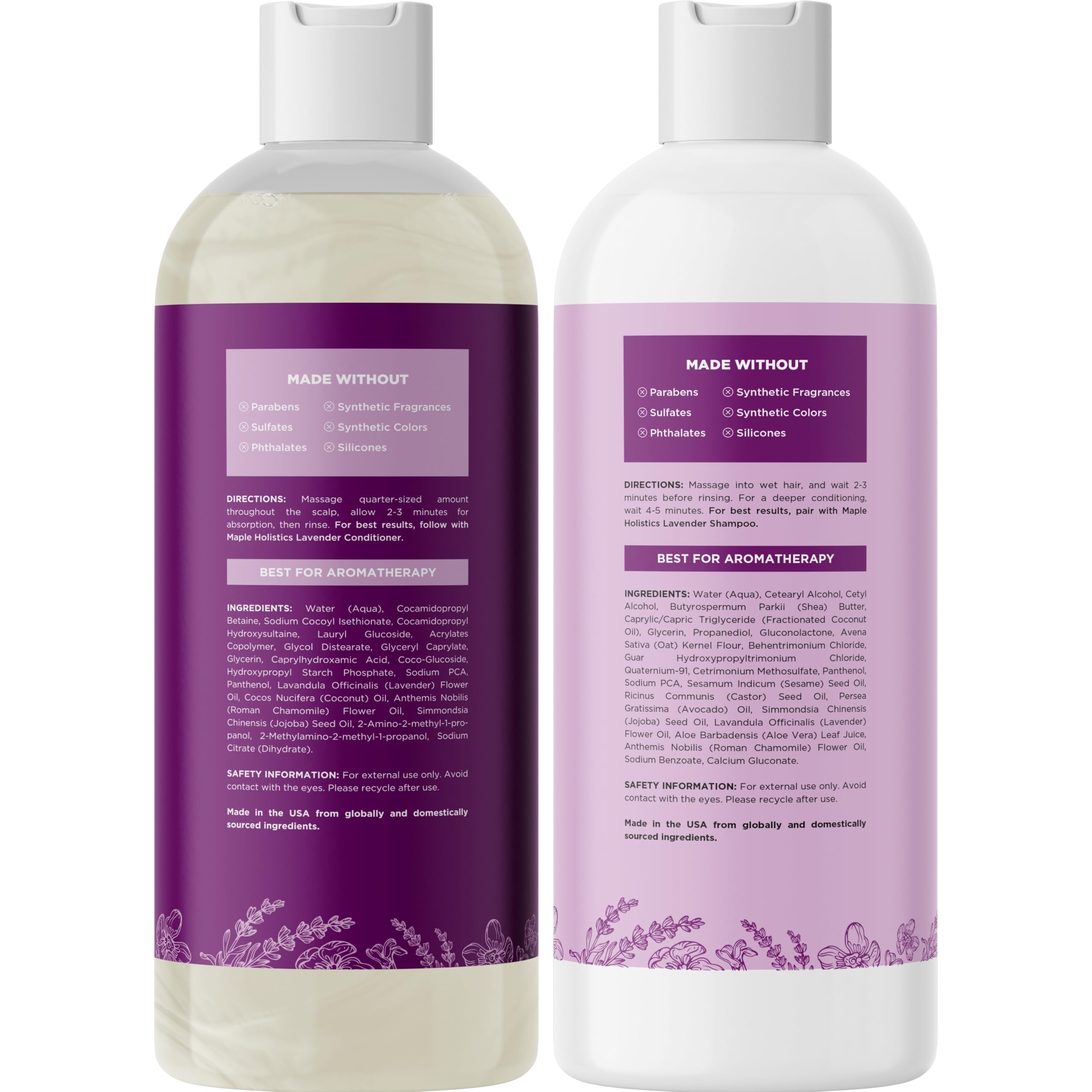 Foto 7 pulgar | Set De Champú Y Acondicionador Maple Holistics Aromatherapy Lavender - Venta Internacional.