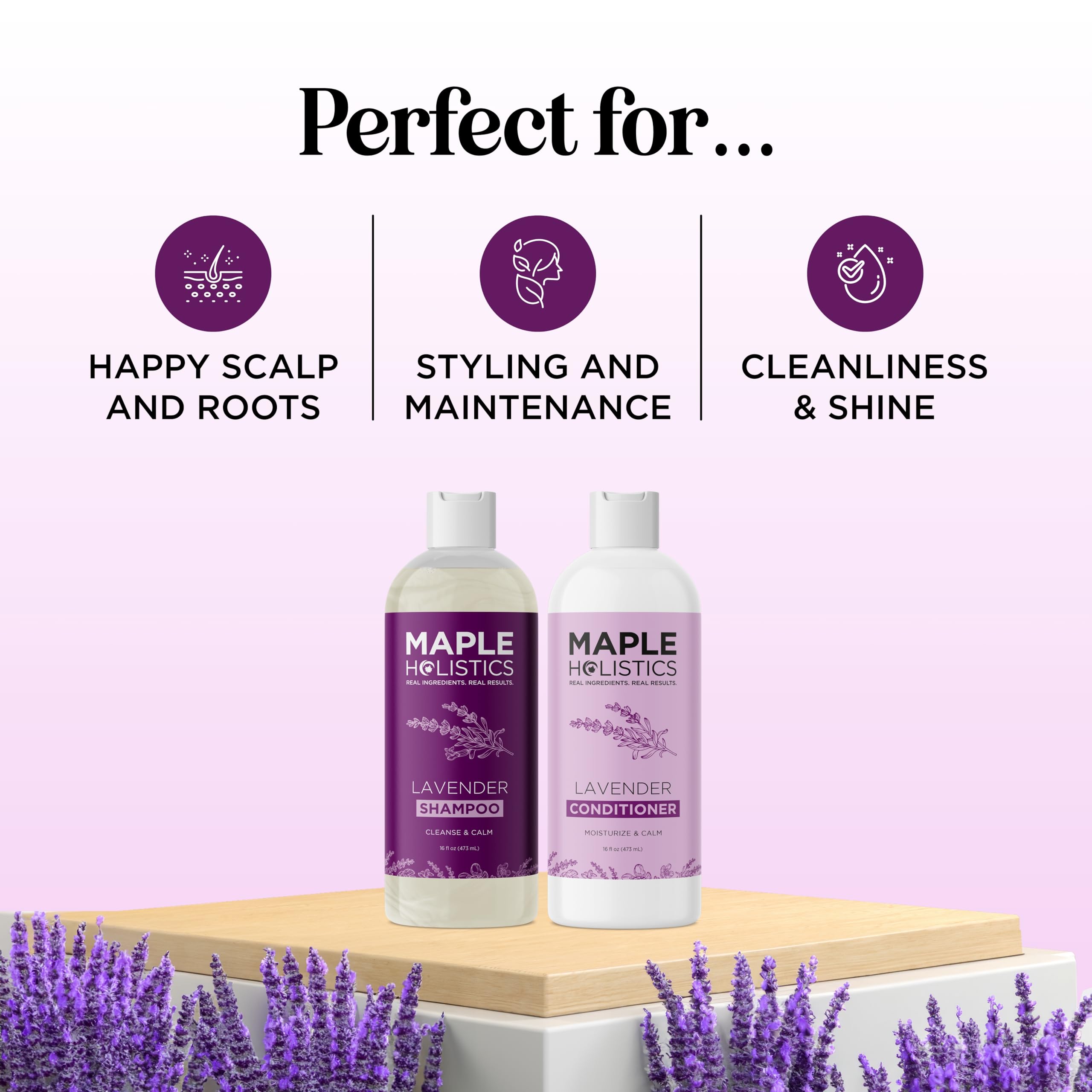 Foto 8 pulgar | Set De Champú Y Acondicionador Maple Holistics Aromatherapy Lavender - Venta Internacional.