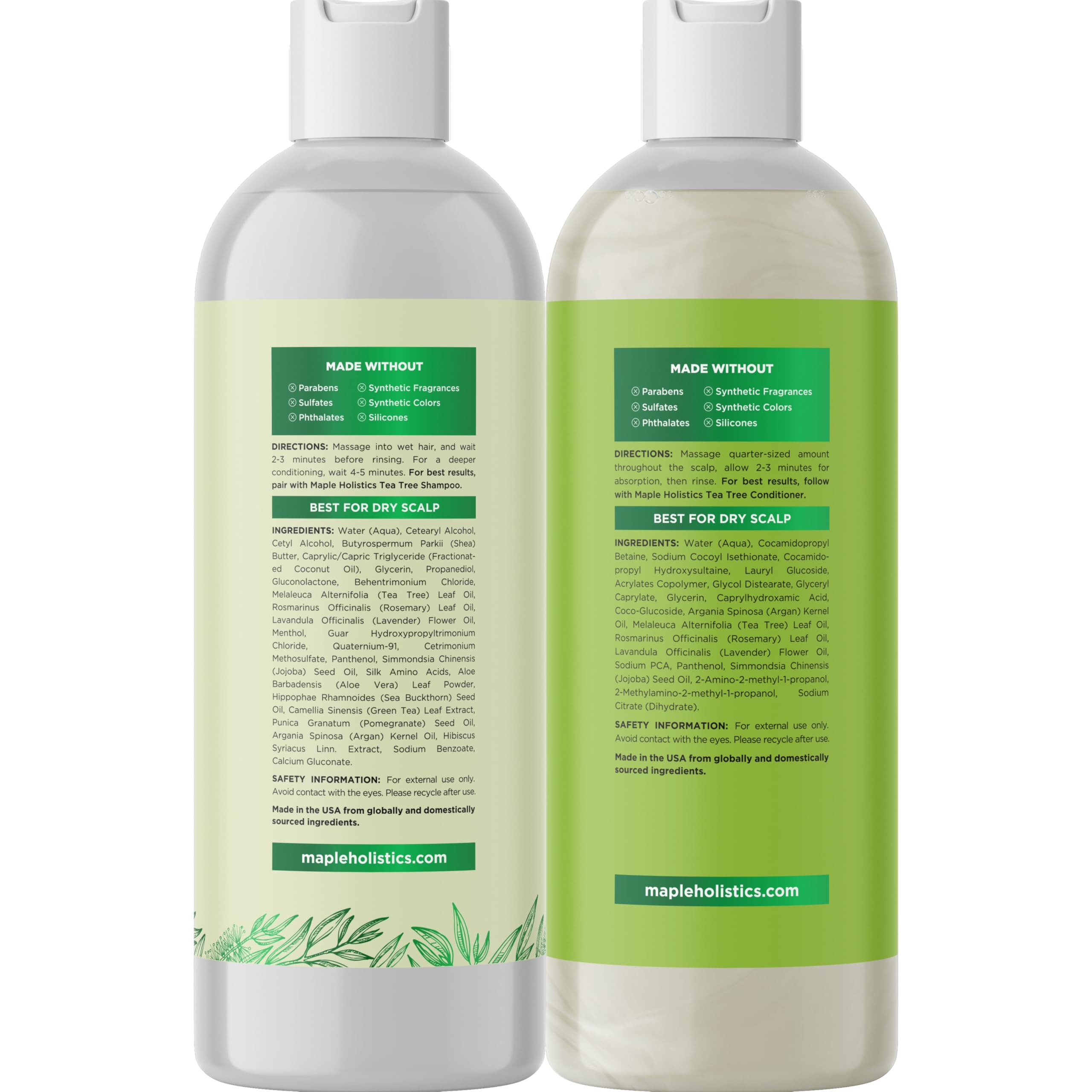 Foto 6 | Set De Champú Y Acondicionador Maple Holistics Con Aceite De Árbol De Té - Venta Internacional.