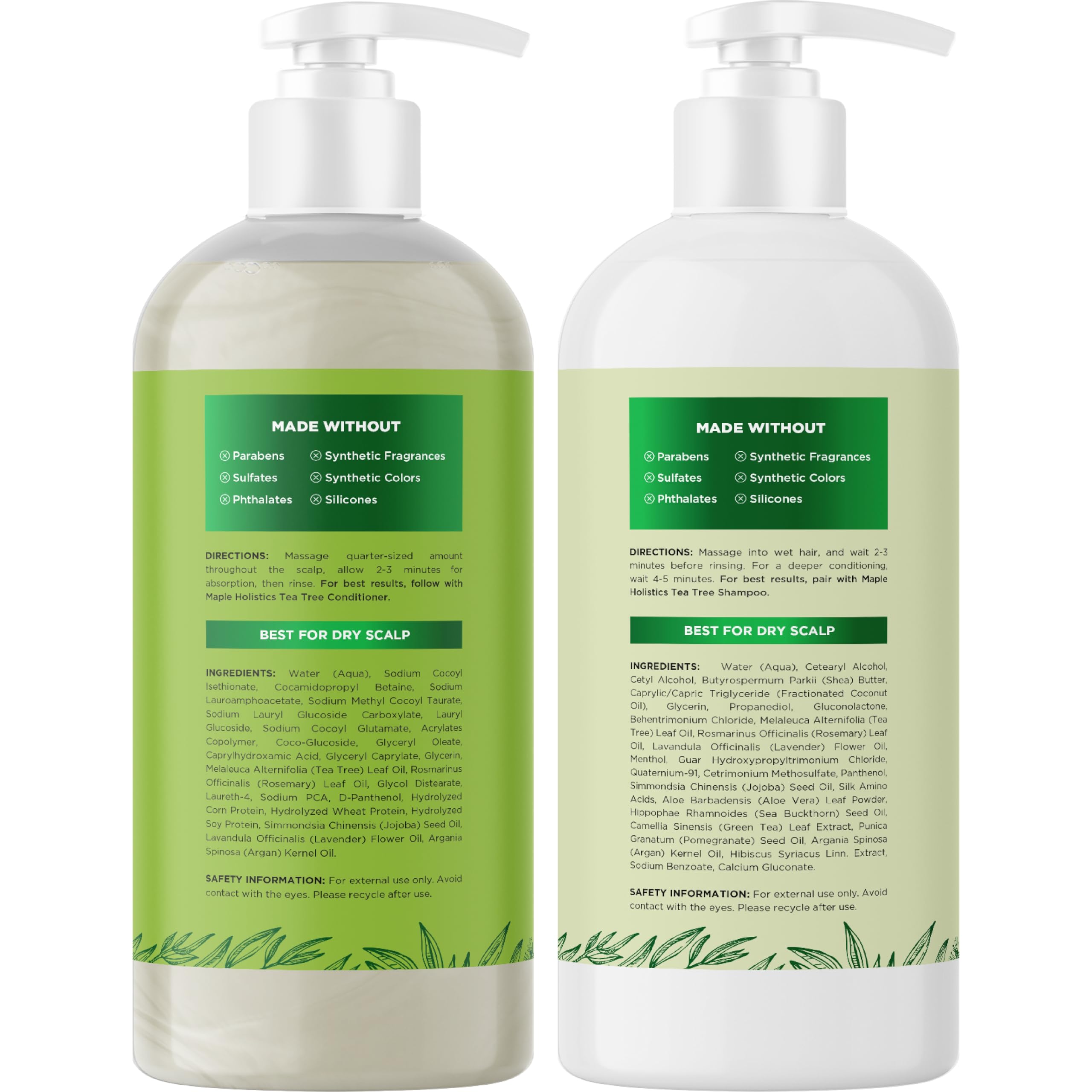 Foto 6 | Set De Champú Y Acondicionador Maple Holistics Con Aceite De Árbol De Té - Venta Internacional.