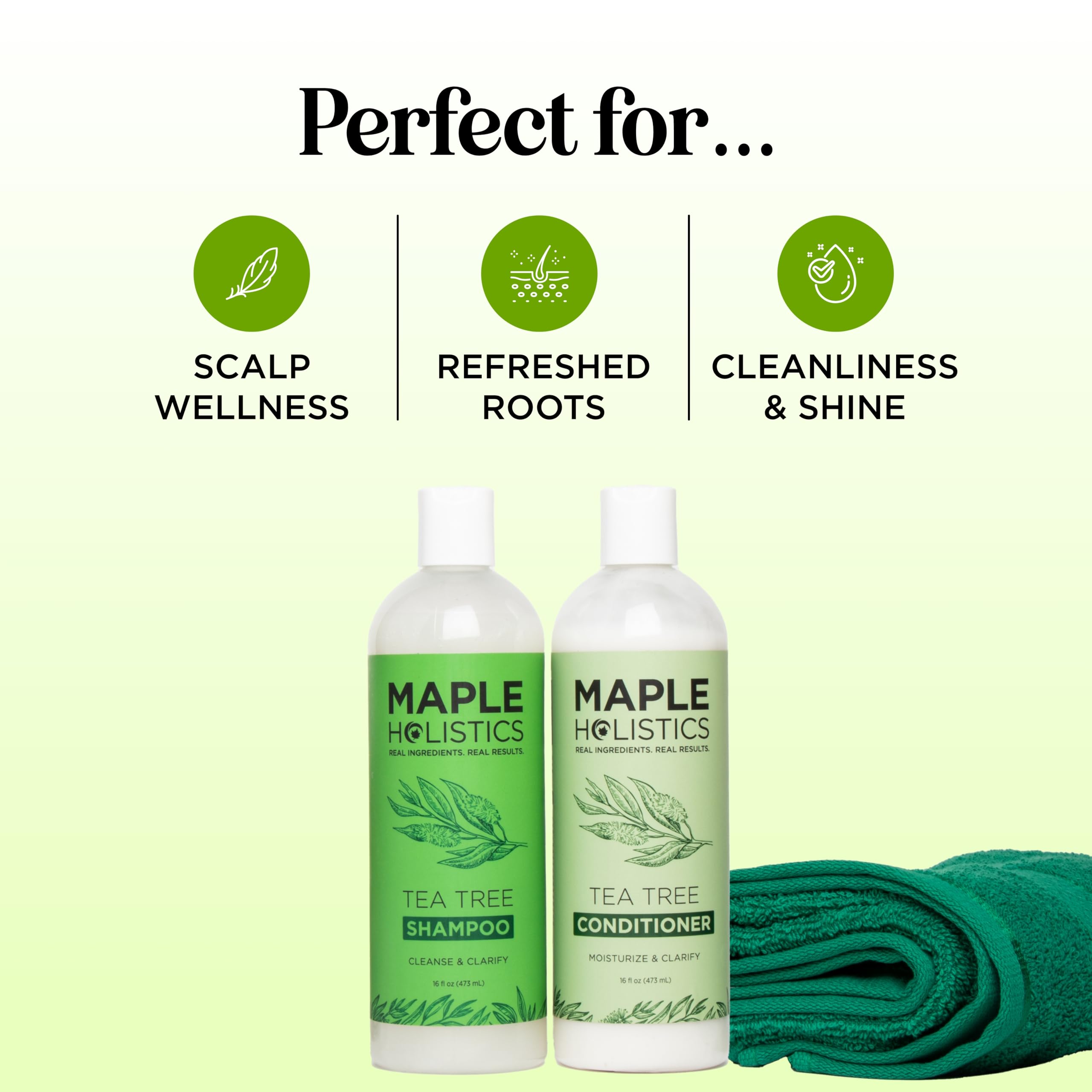Foto 7 | Set De Champú Y Acondicionador Maple Holistics Con Aceite De Árbol De Té - Venta Internacional.