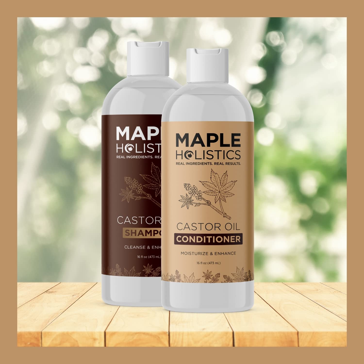 Foto 4 | Set De Champú Y Acondicionador Maple Holistics Castor Oil - Venta Internacional.