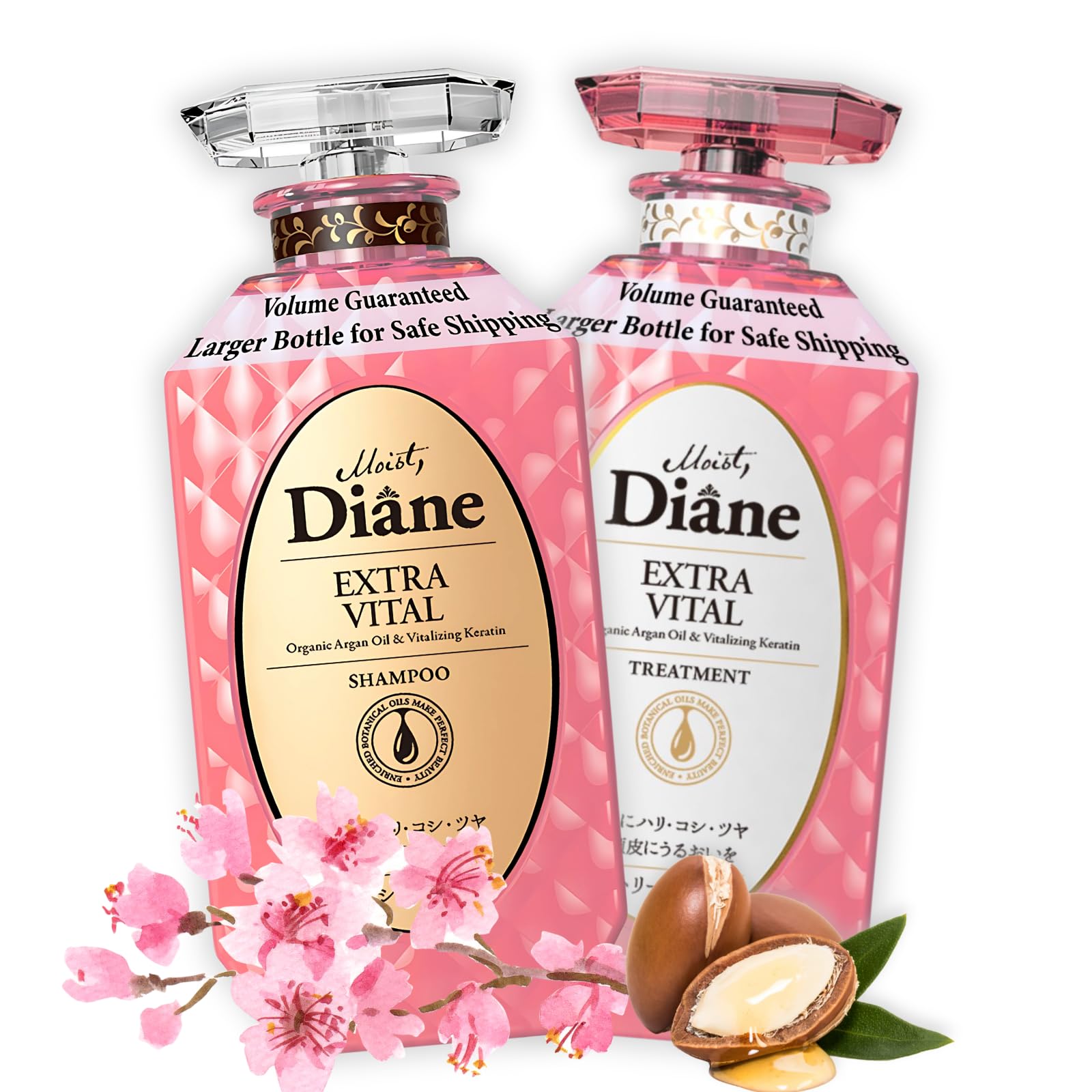 Foto 2 pulgar | Set De Champú Y Acondicionador Moist Diane Extra Vital 450 Ml - Venta Internacional.
