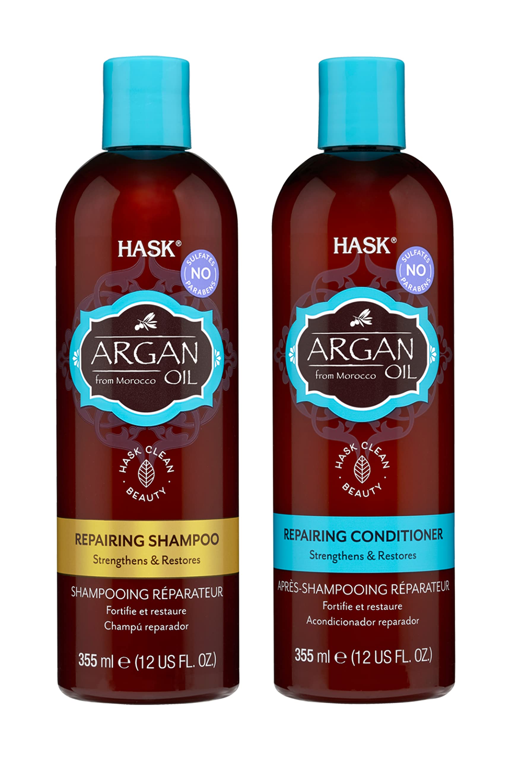 Foto 2 pulgar | Set De Champú Y Acondicionador Hask Argan Oil Repair - Venta Internacional.