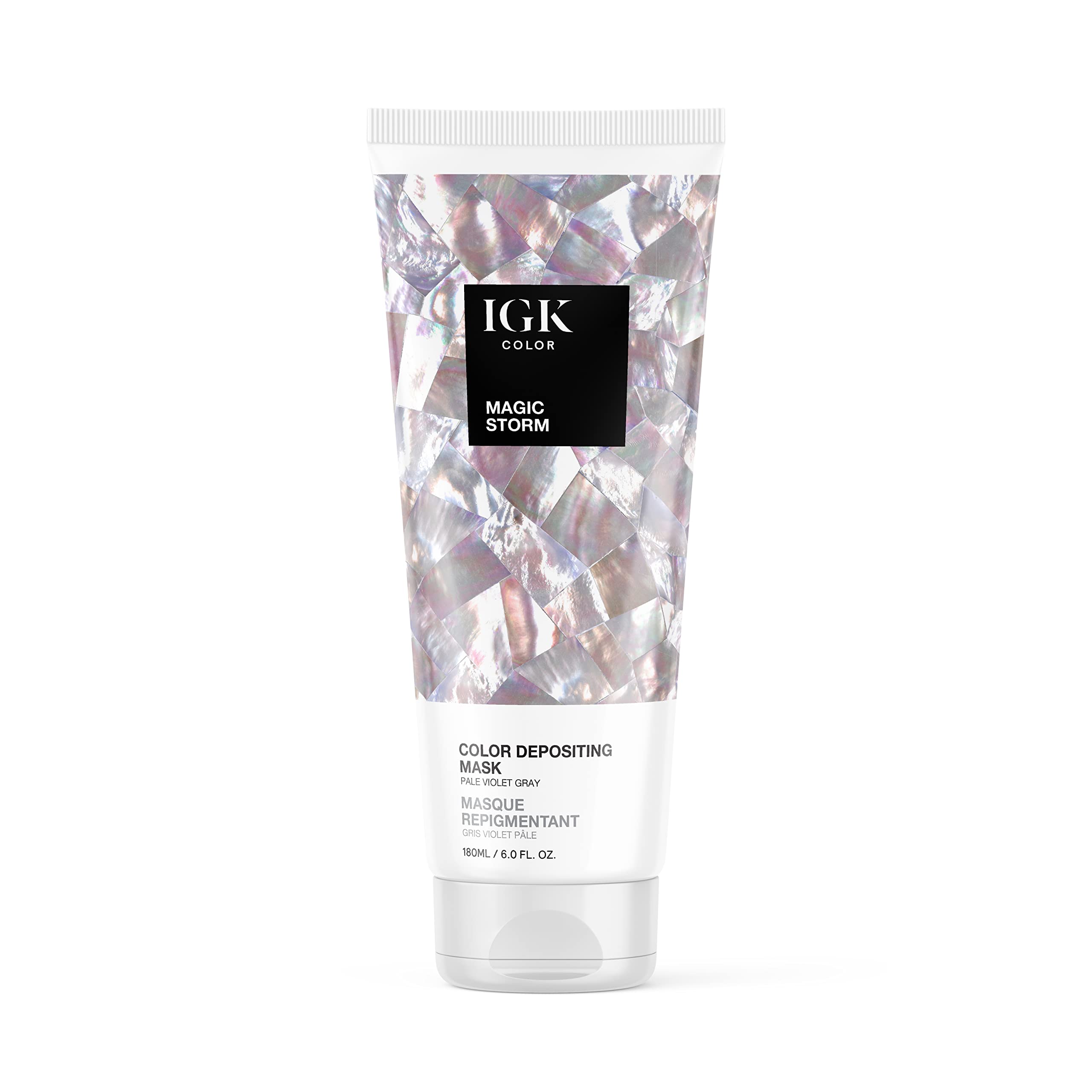Mascarilla Depositante De Color Igk Magic Storm Pálido Violeta Gris 180 Ml - Venta Internacional.