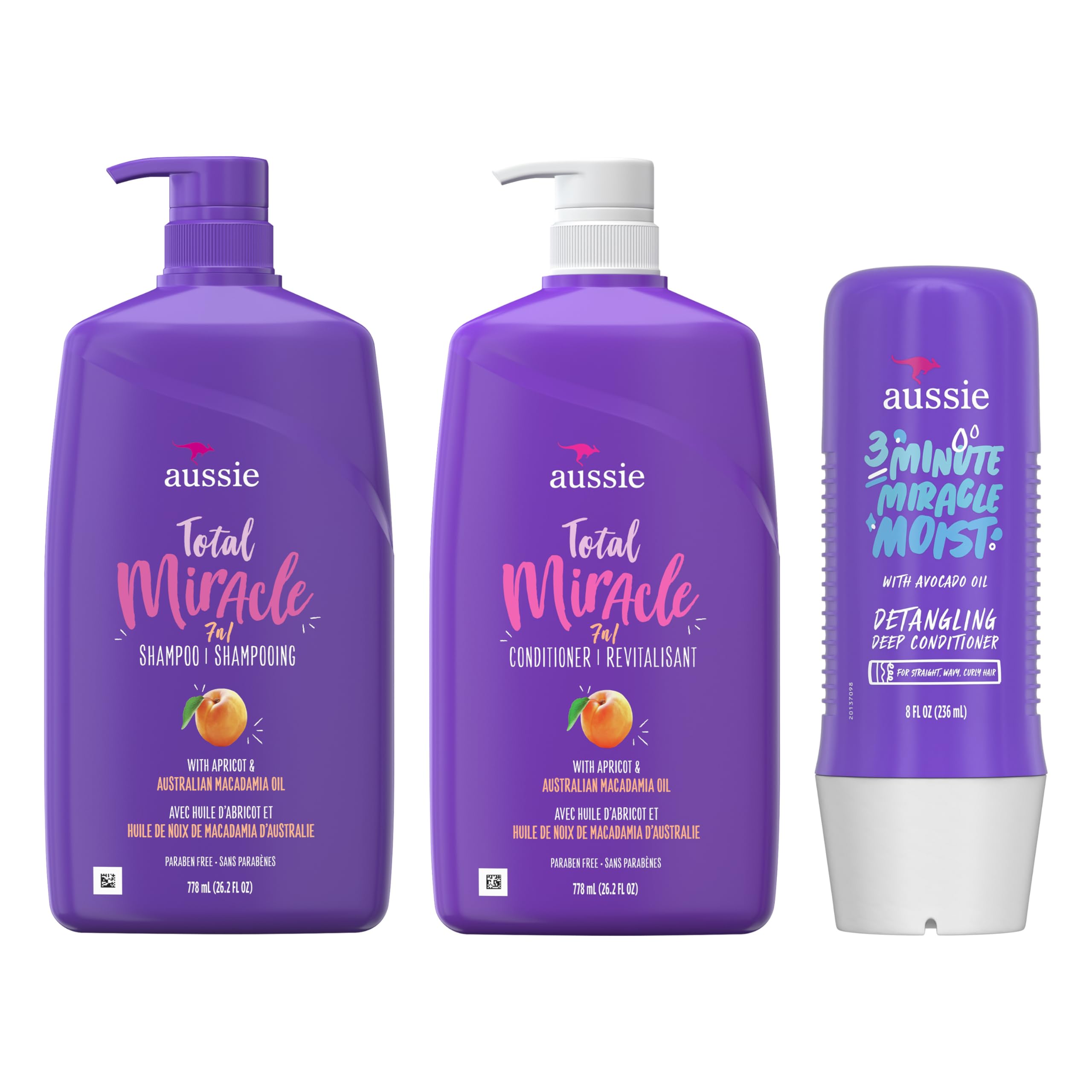Foto 2 pulgar | Champú  Acondicionador Y Tratamiento Aussie Total Miracle Para El Cuidado Del Cabello - Venta Internacional.