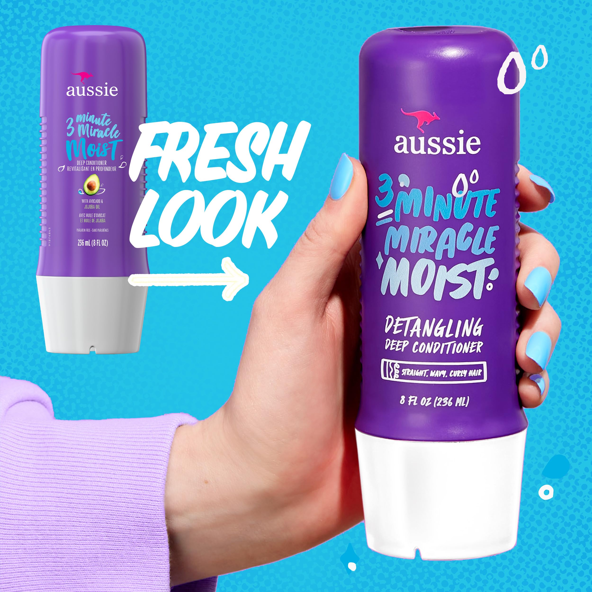 Foto 3 pulgar | Champú  Acondicionador Y Tratamiento Aussie Total Miracle Para El Cuidado Del Cabello - Venta Internacional.