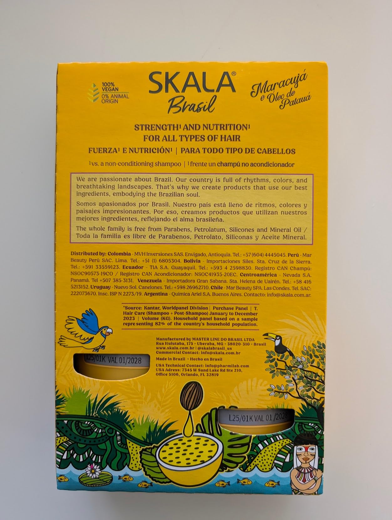 Foto 3 pulgar | Set De Champú Y Acondicionador Skala Brasil Passion Fruit 650 Ml - Venta Internacional.