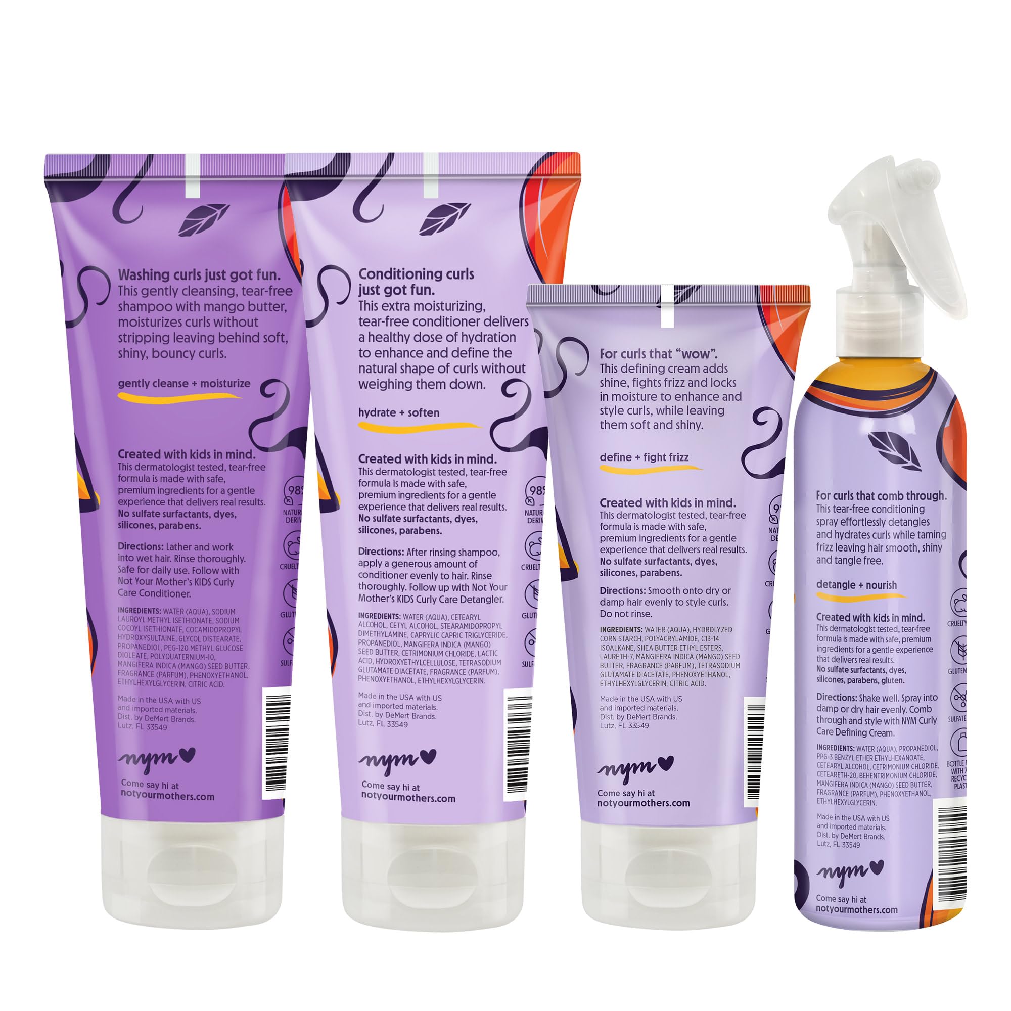 Foto 8 pulgar | Productos Para El Cabello Not Your Mother's Kids Curly Care  Paquete De 4 - Venta Internacional.