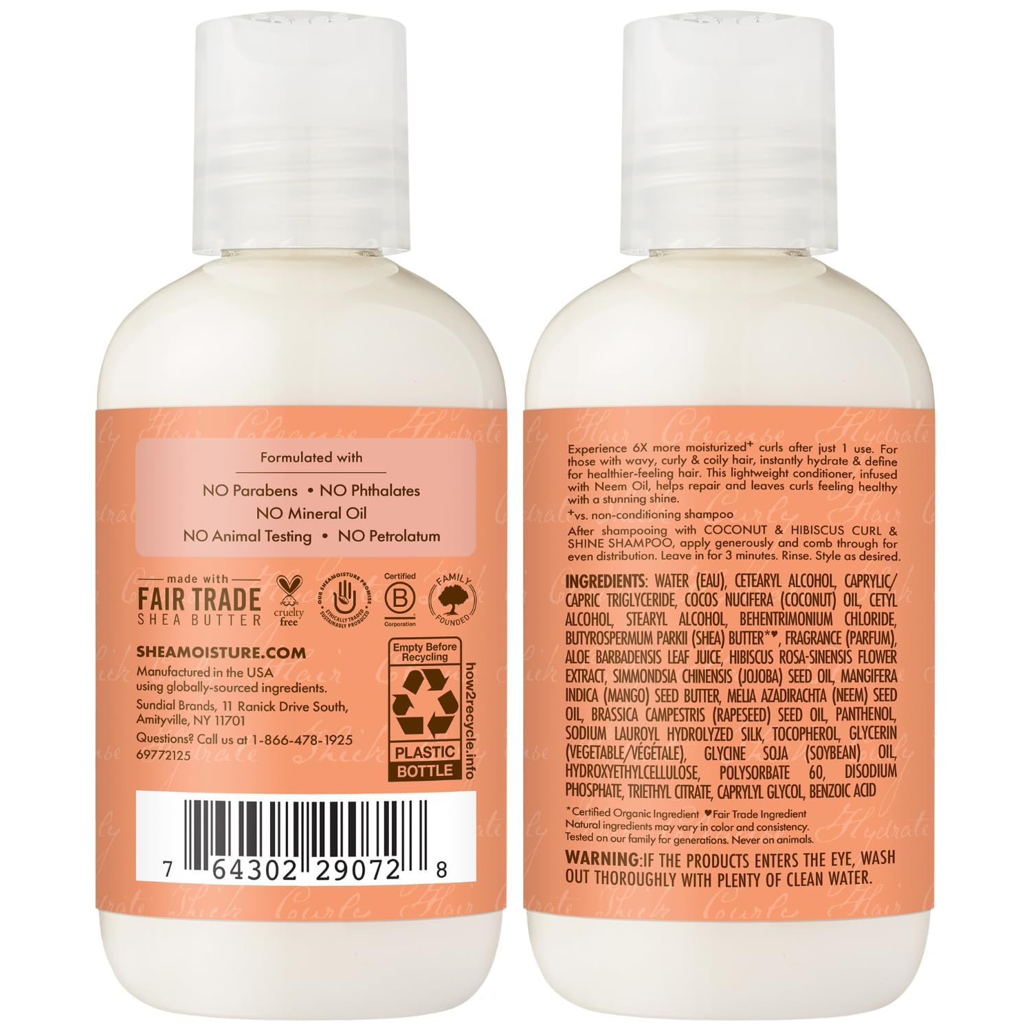 Foto 4 pulgar | Champú Y Acondicionador Sheamoisture Curl & Shine 100 Ml Travel - Venta Internacional.