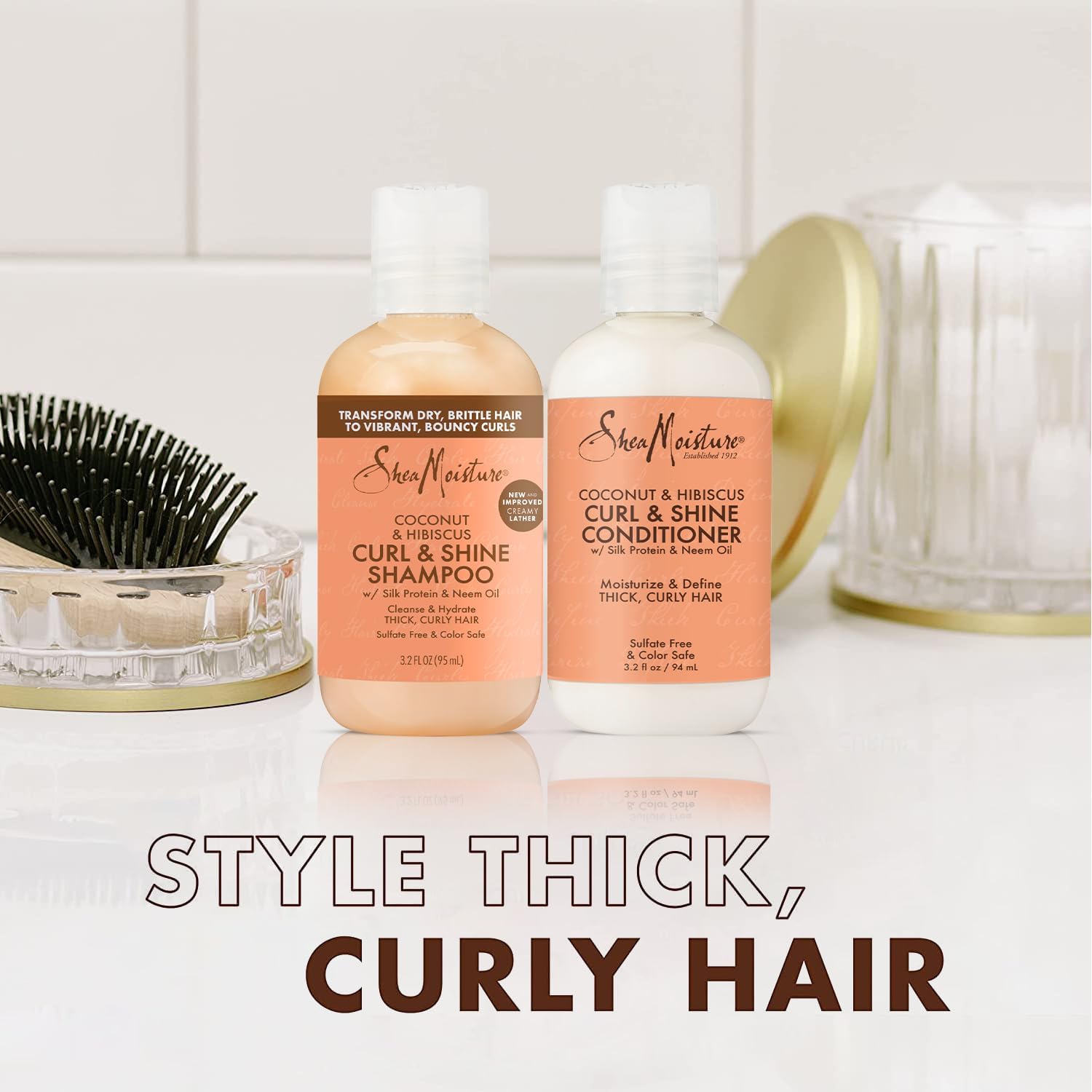 Foto 6 pulgar | Champú Y Acondicionador Sheamoisture Curl & Shine 100 Ml Travel - Venta Internacional.