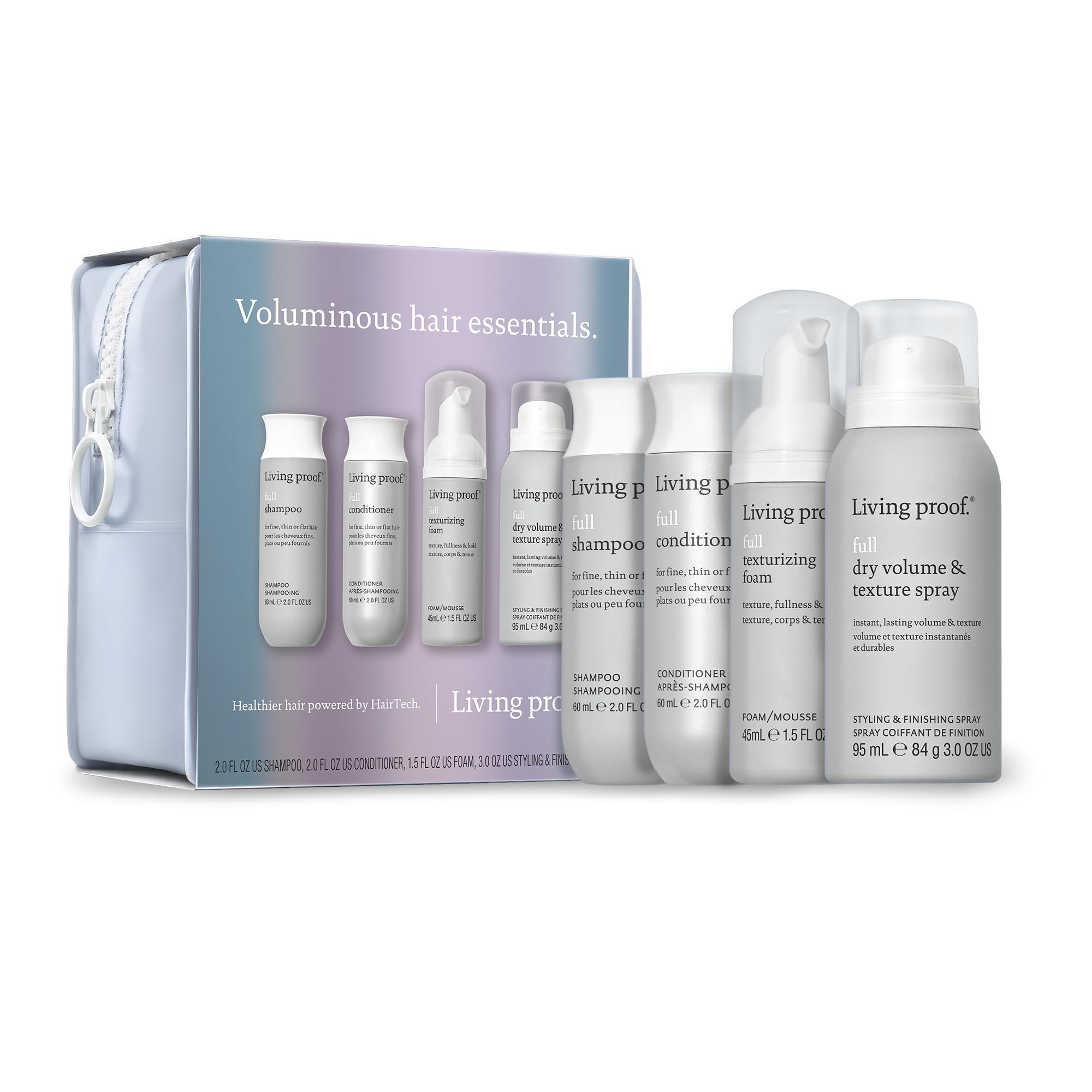 Kit Para El Cabello Living Proof Voluminous Con Champú Y Acondicionador - Venta Internacional.