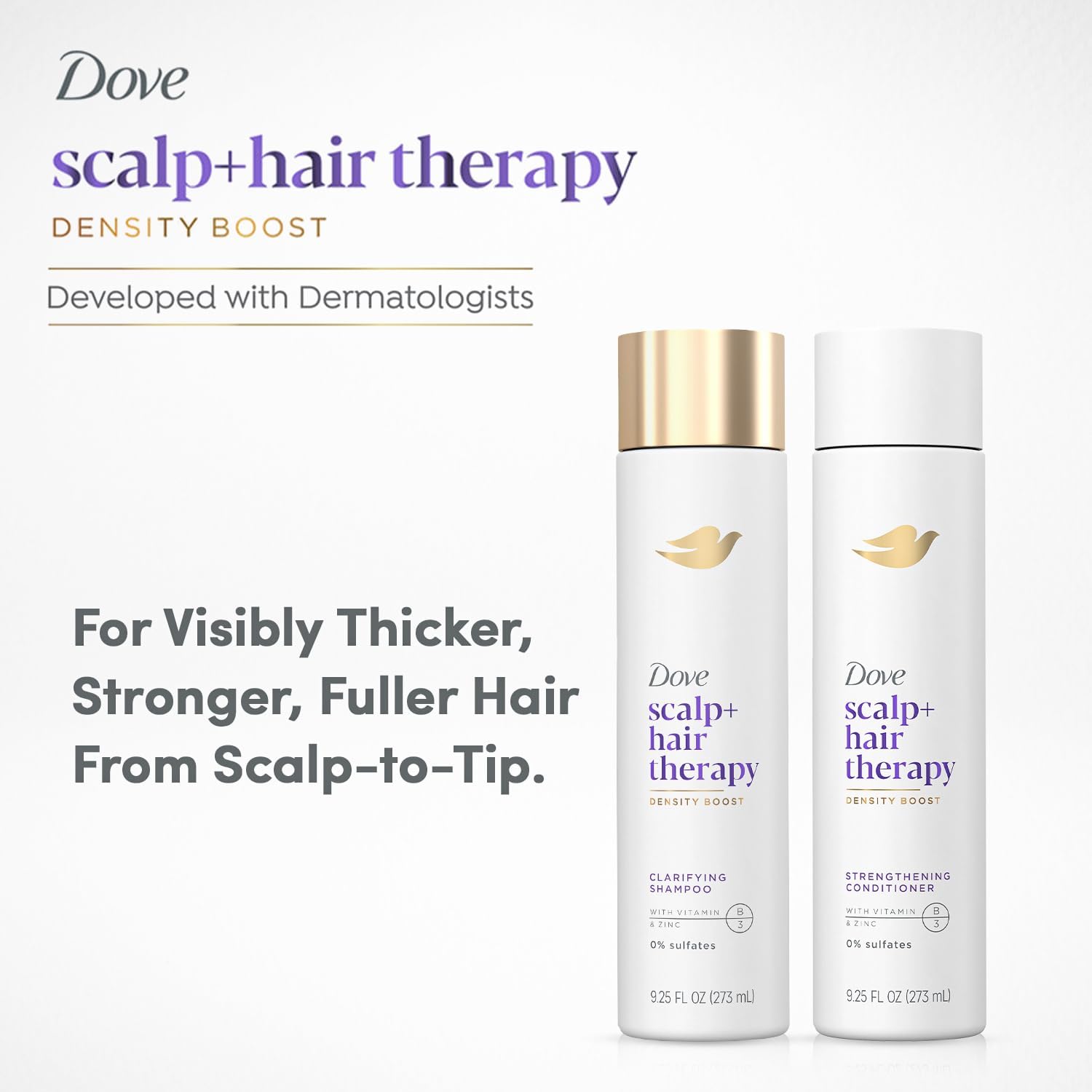 Foto 4 pulgar | Set De Terapia Capilar Dove Density Boost Shampoo 275 Ml Y Acondicionador - Venta Internacional.