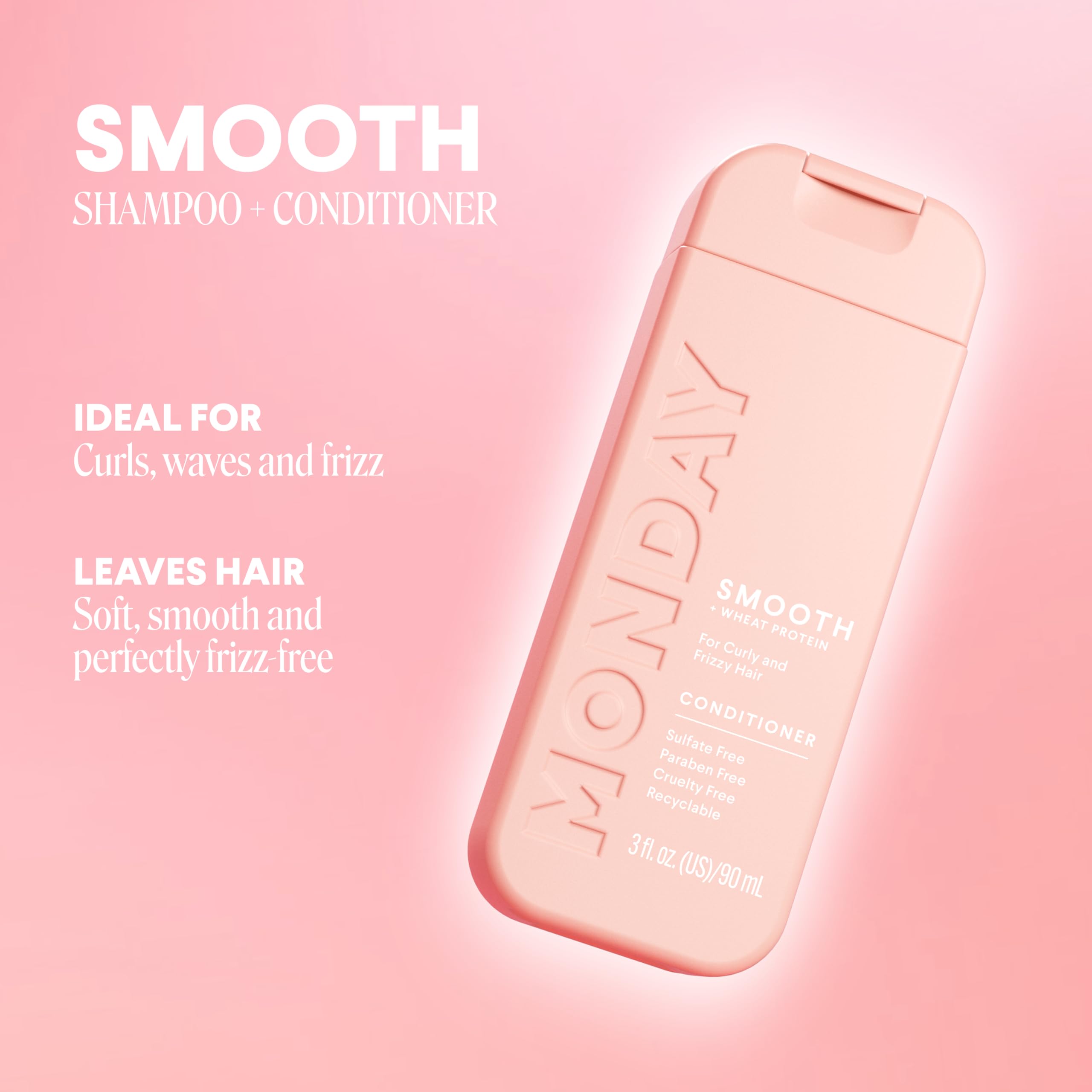 Foto 3 pulgar | Champú Y Acondicionador Monday Haircare Smooth 90 Ml Frizz - Venta Internacional.