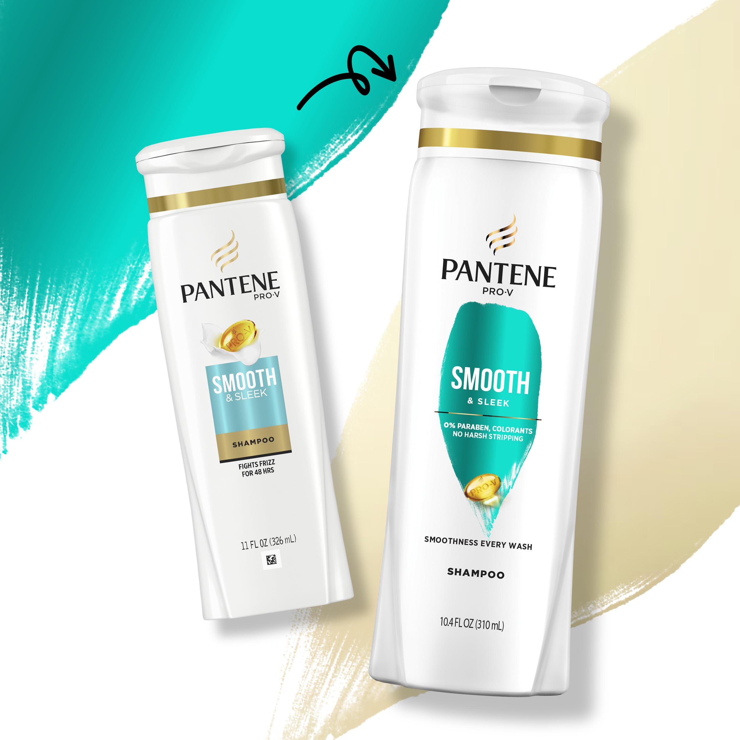 Foto 4 pulgar | Set Dual De Champú Y Acondicionador Pantene Pro-v Smooth & Sleek - Venta Internacional.