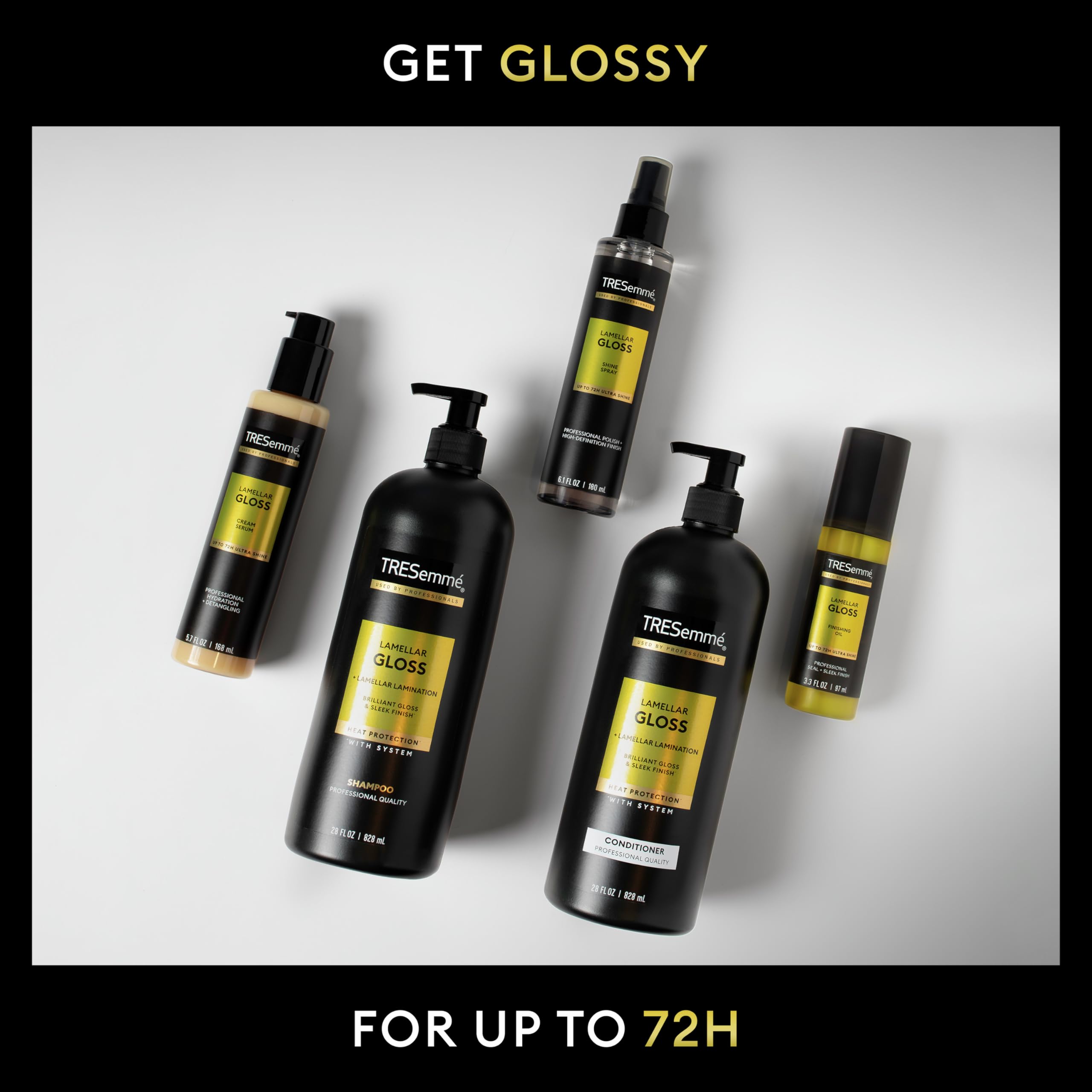Foto 3 pulgar | Champú  Acondicionador Y Aerosol Hair Care Tresemmé Lamellar Gloss - Venta Internacional.
