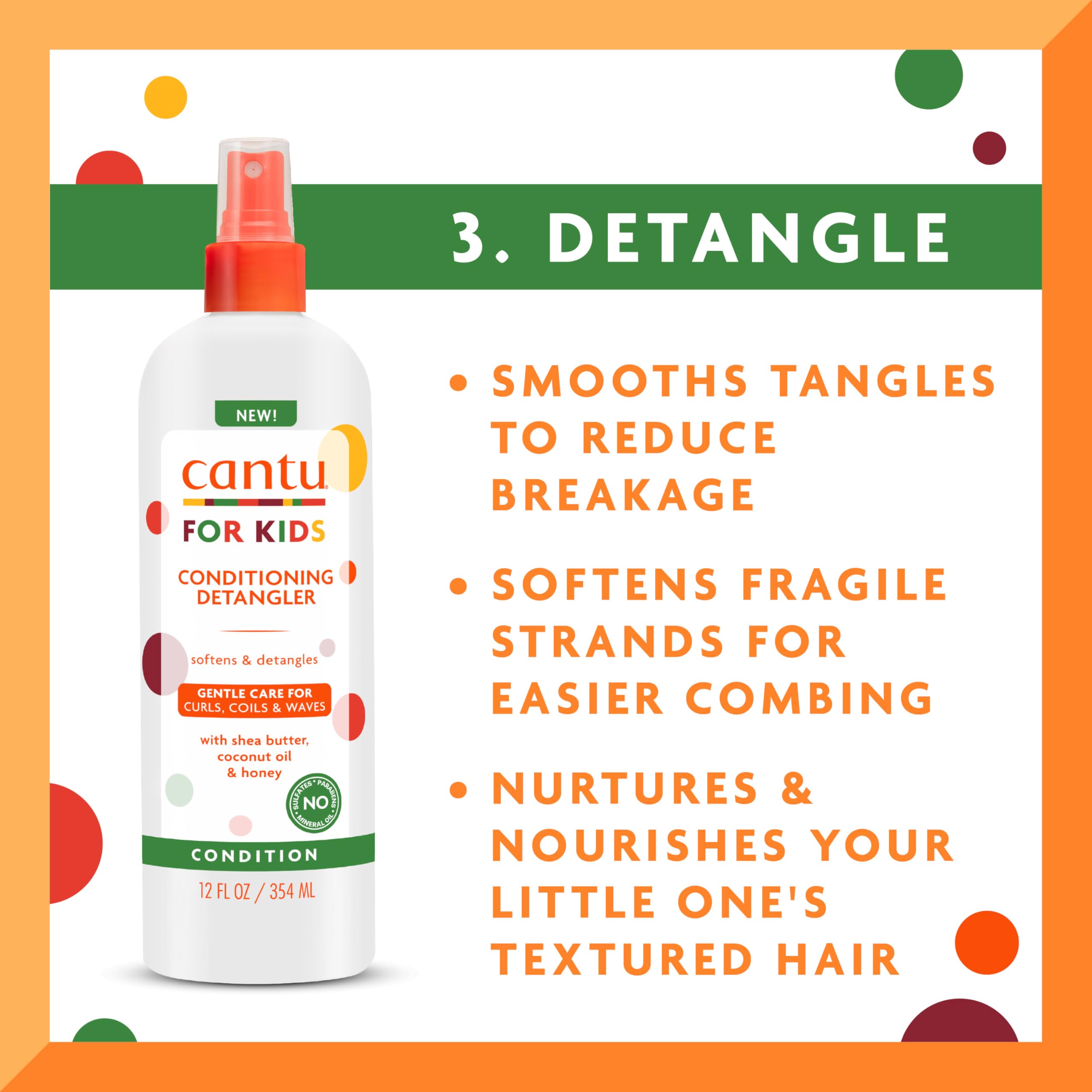 Foto 5 | Set De Cuidado Del Cabello Cantu Care Para Niños Con Champú Y Acondicionador - Venta Internacional.