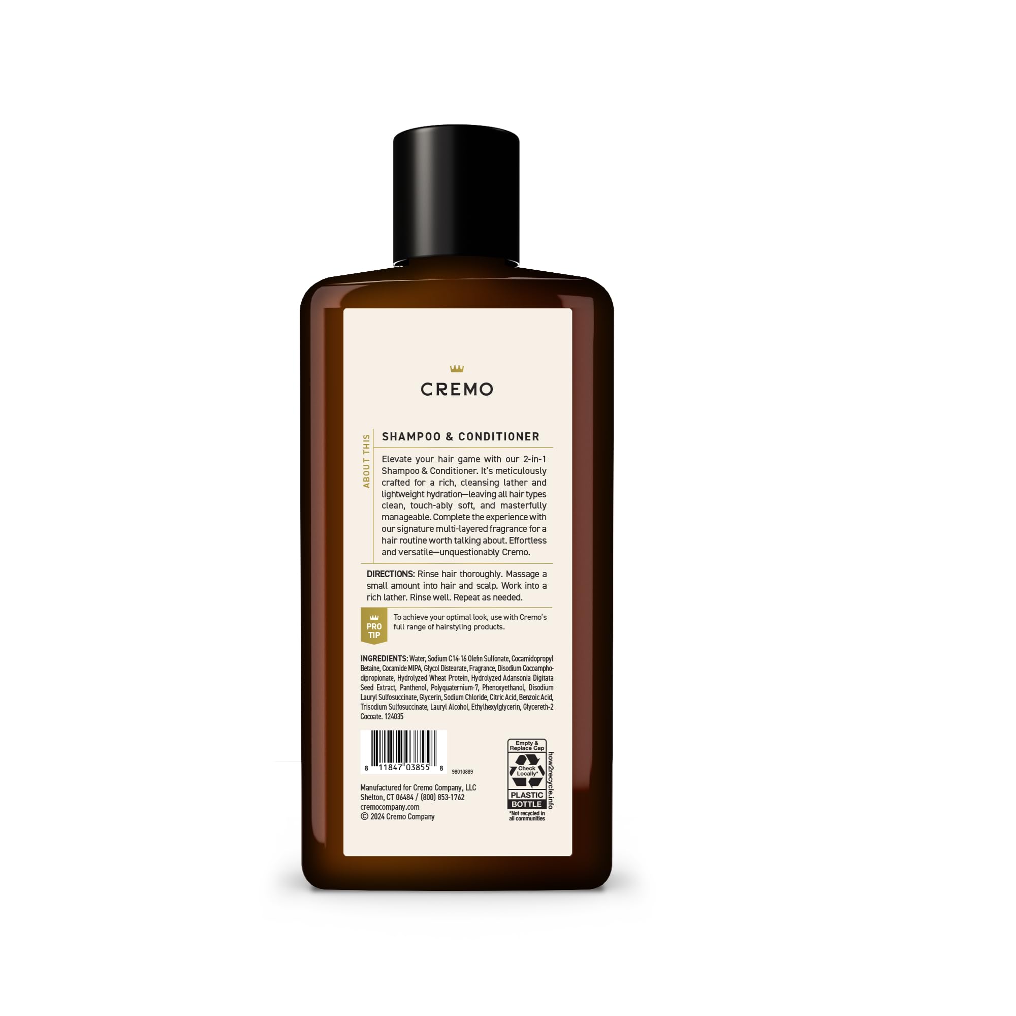 Foto 4 | Champú Y Acondicionador Cremo Italian Bergamot 480 Ml Para Hombres - Venta Internacional.