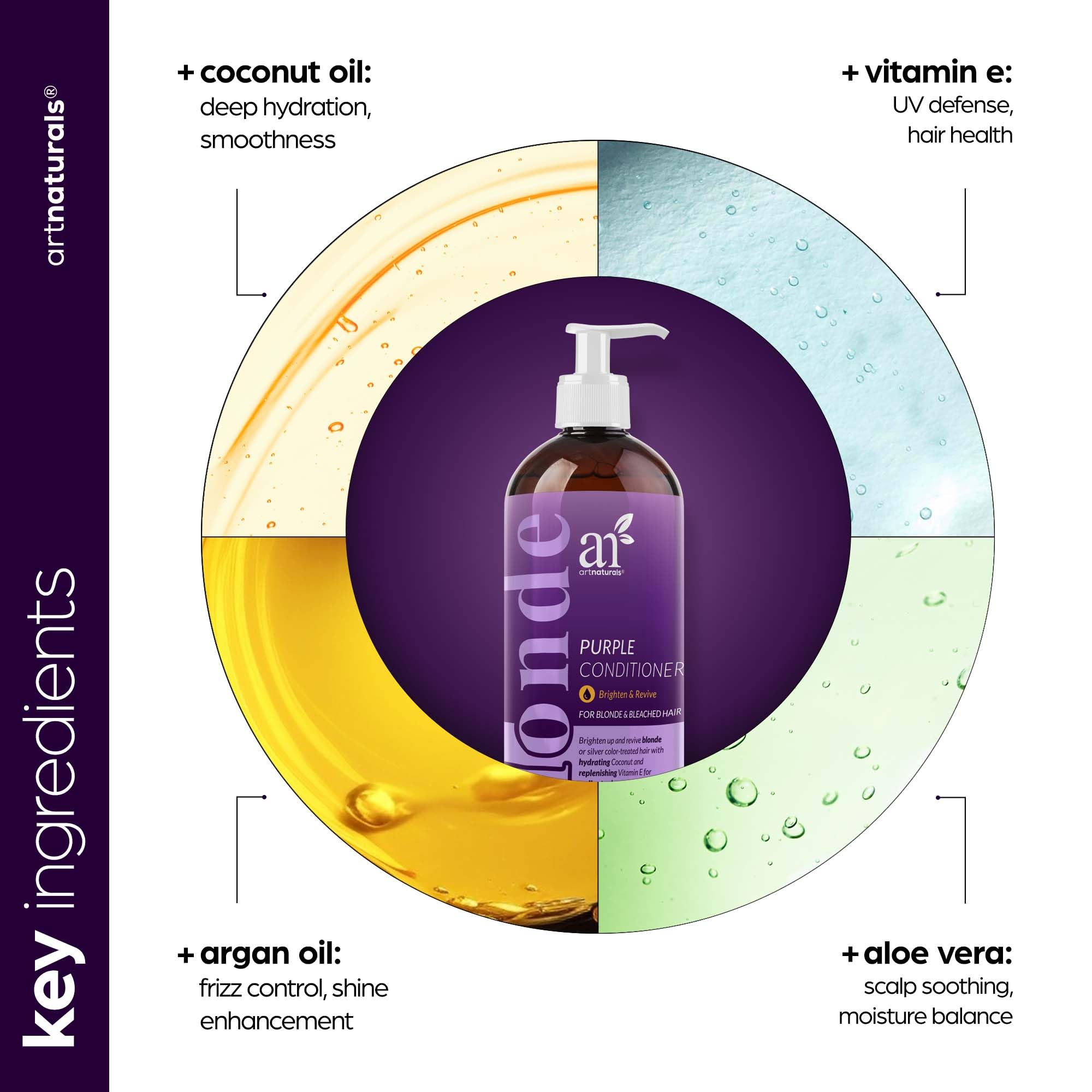 Foto 5 pulgar | Acondicionador Artnaturals Purple Protect  Equilibra Los Tonos  473 Ml - Venta Internacional.