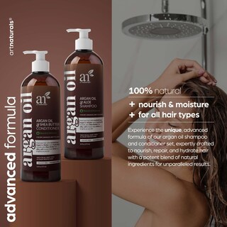 Foto 2 | Set De Champú Y Acondicionador Artnaturals Con Aceite De Argán 480 Ml 2 Unidades - Venta Internacional.