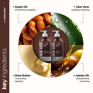 Foto 4 | Set De Champú Y Acondicionador Artnaturals Con Aceite De Argán 480 Ml 2 Unidades - Venta Internacional.