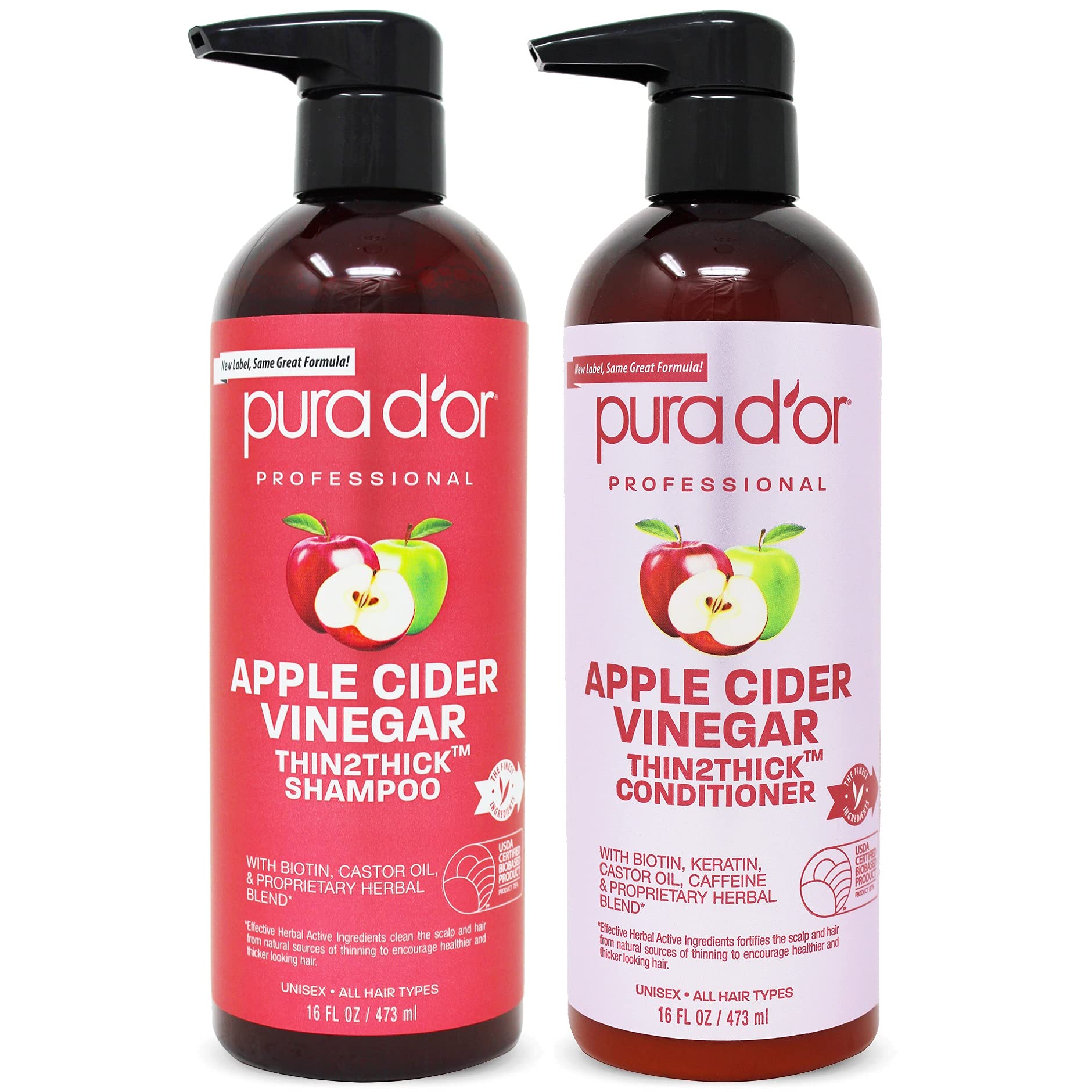 Foto 2 pulgar | Set Thin2thick De Vinagre De Sidra De Manzana Pura D'or Para El Cuidado Del Cabello - Venta Internacional.