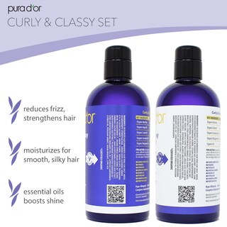 Foto 4 | Set De Champú Y Acondicionador Pura D'or Curly & Classy - Venta Internacional.