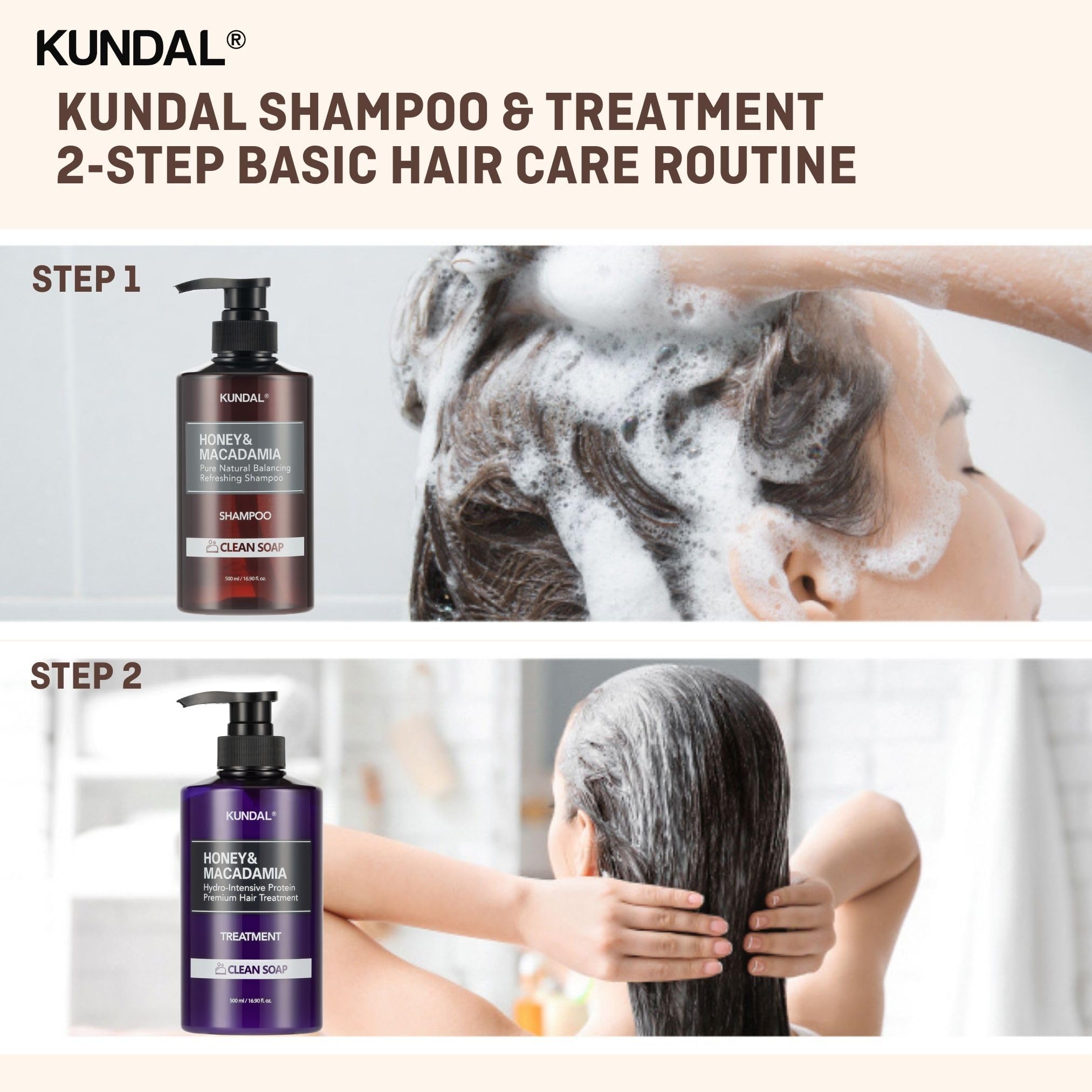 Foto 7 pulgar | Set De Champú Y Acondicionador Kundal Natural Nourish 500 Ml - Venta Internacional.