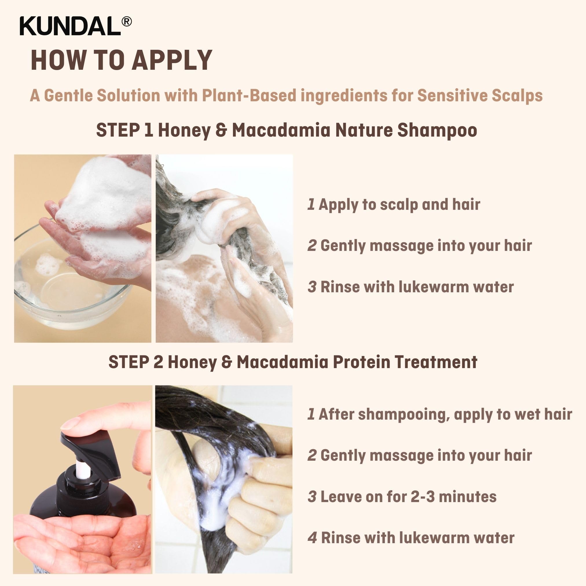 Foto 7 | Set De Champú Y Acondicionador Kundal Natural Nourish 500 Ml - Venta Internacional.