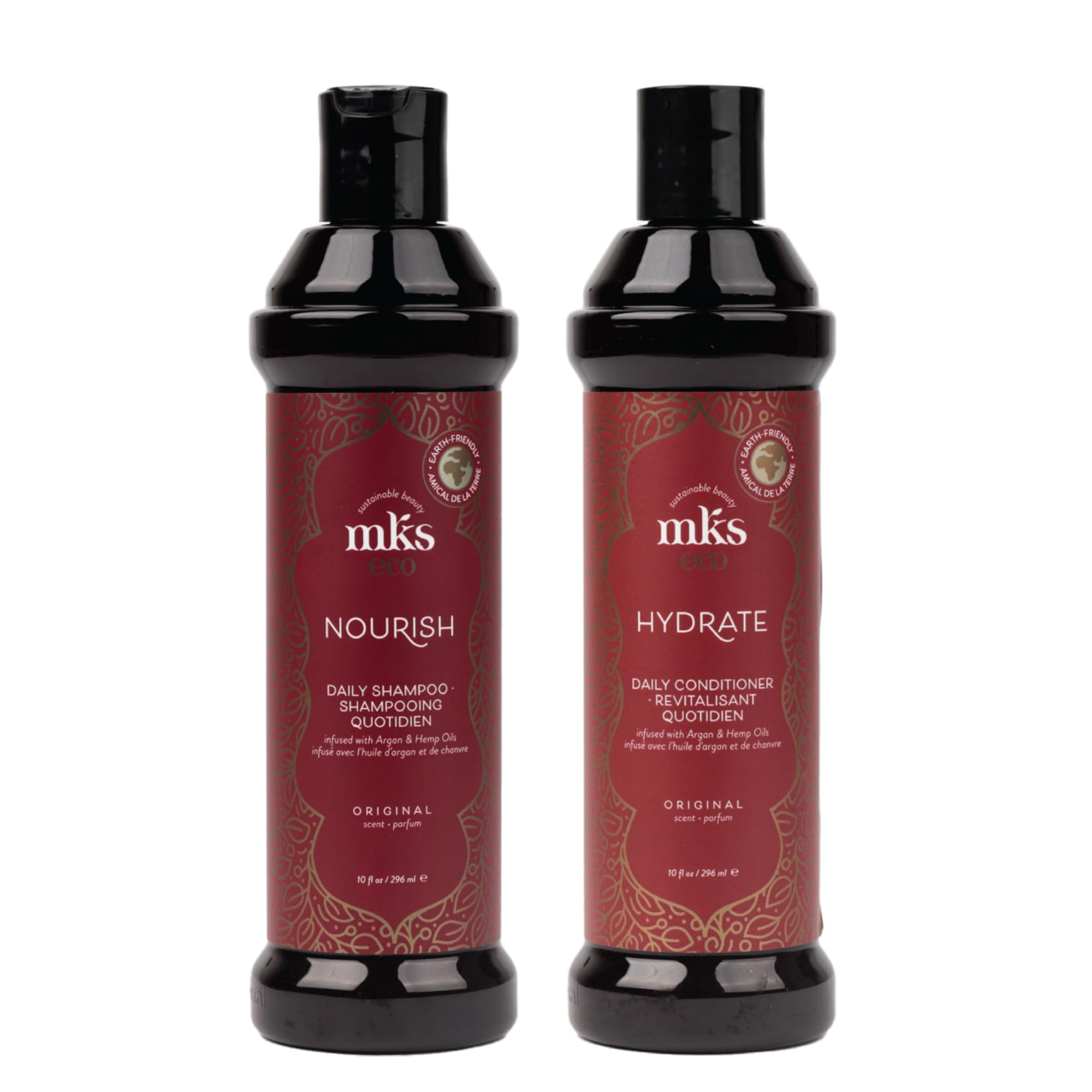 Set De Champú Y Acondicionador Earthly Body Mks Eco Nourish - Venta Internacional.