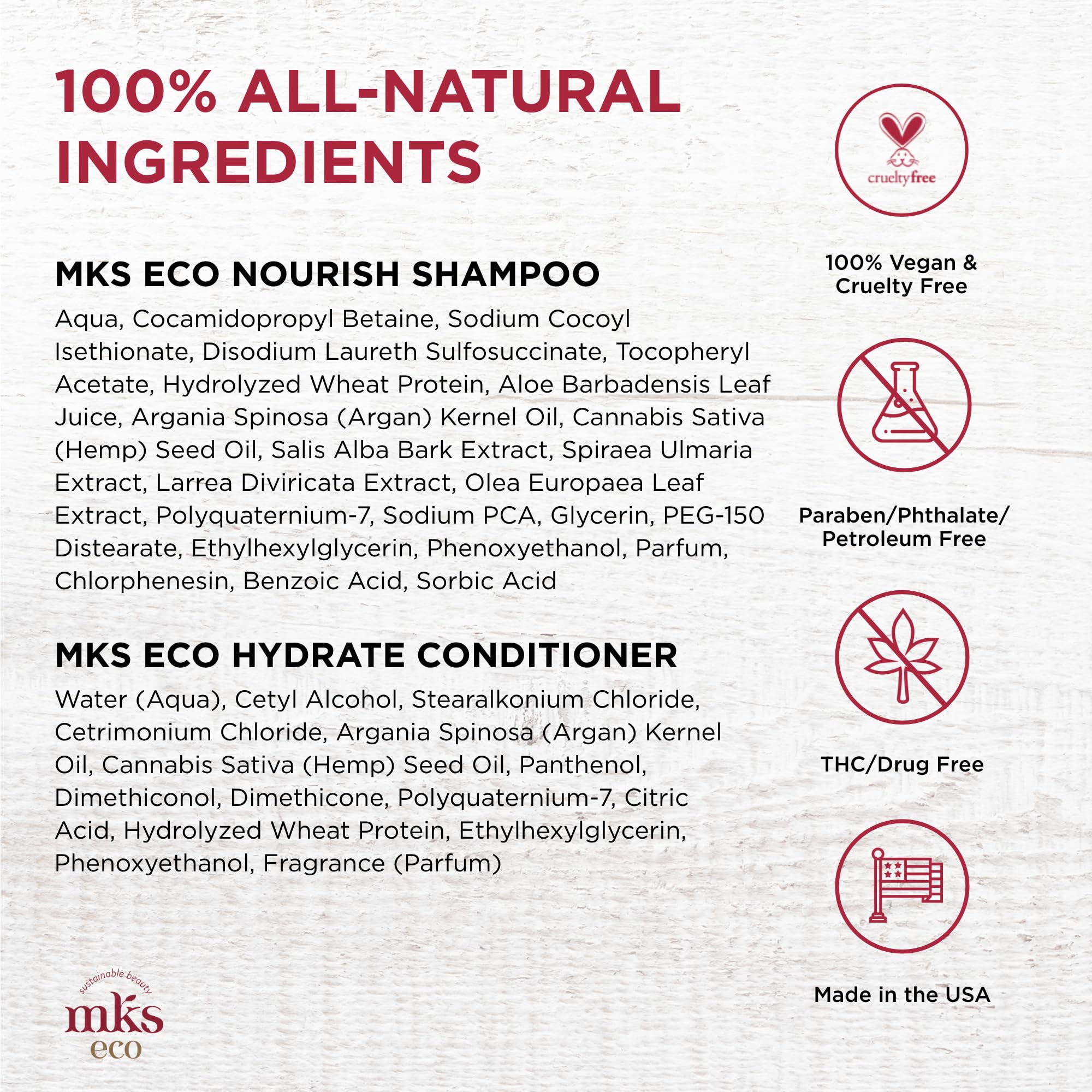 Foto 6 pulgar | Set De Champú Y Acondicionador Earthly Body Mks Eco Nourish - Venta Internacional.