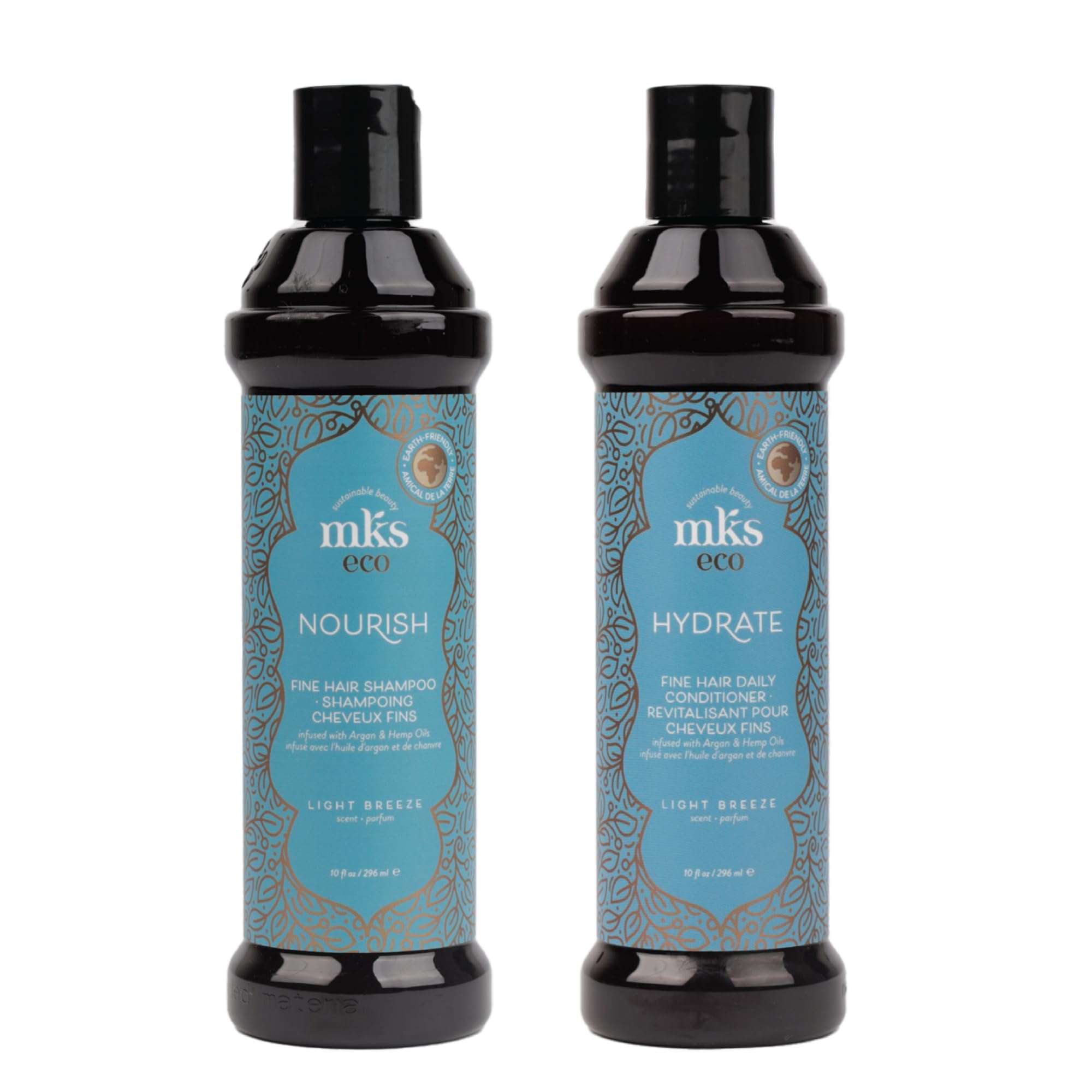 Set De Champú Y Acondicionador Earthly Body Mks Eco Nourish - Venta Internacional.