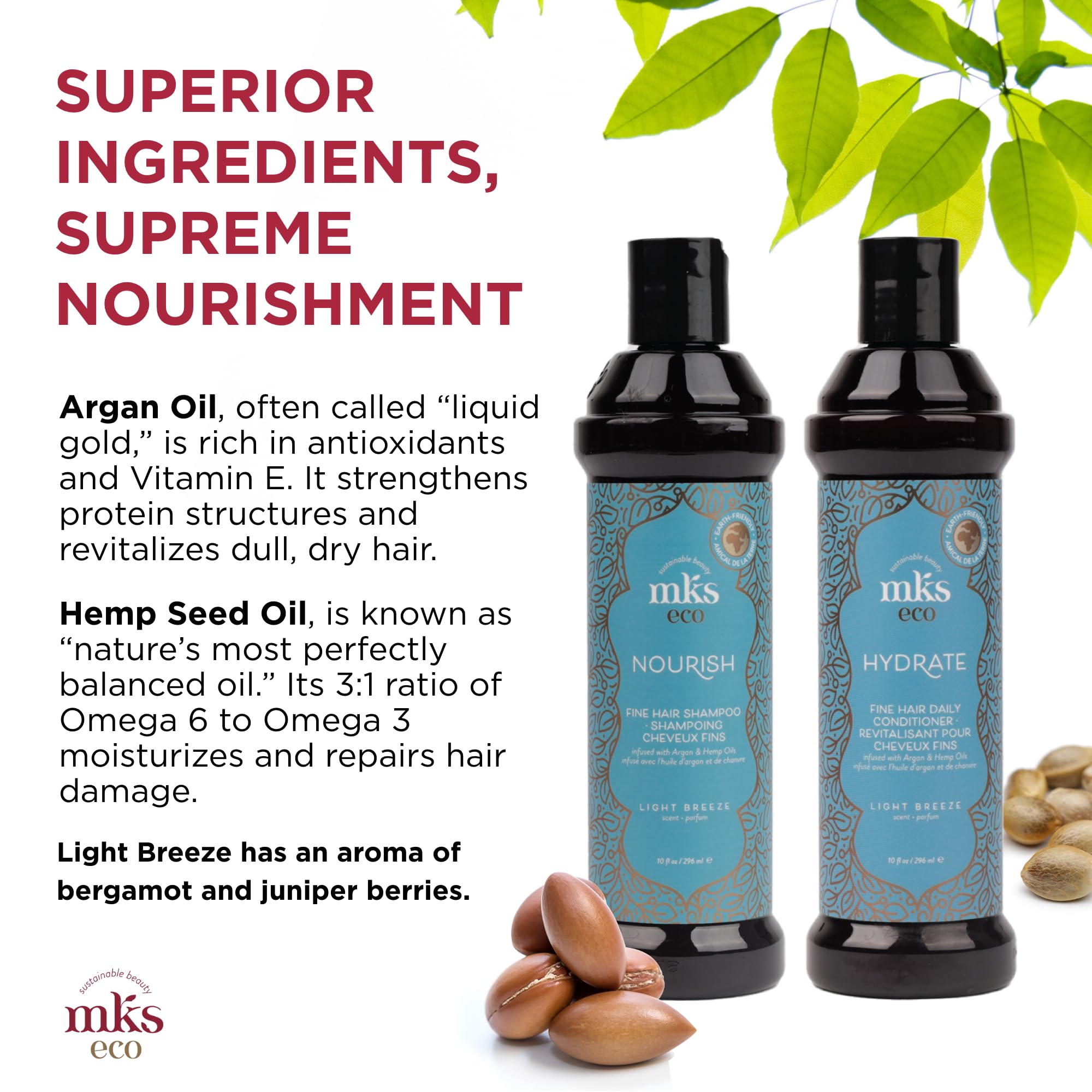 Foto 4 pulgar | Set De Champú Y Acondicionador Earthly Body Mks Eco Nourish - Venta Internacional.