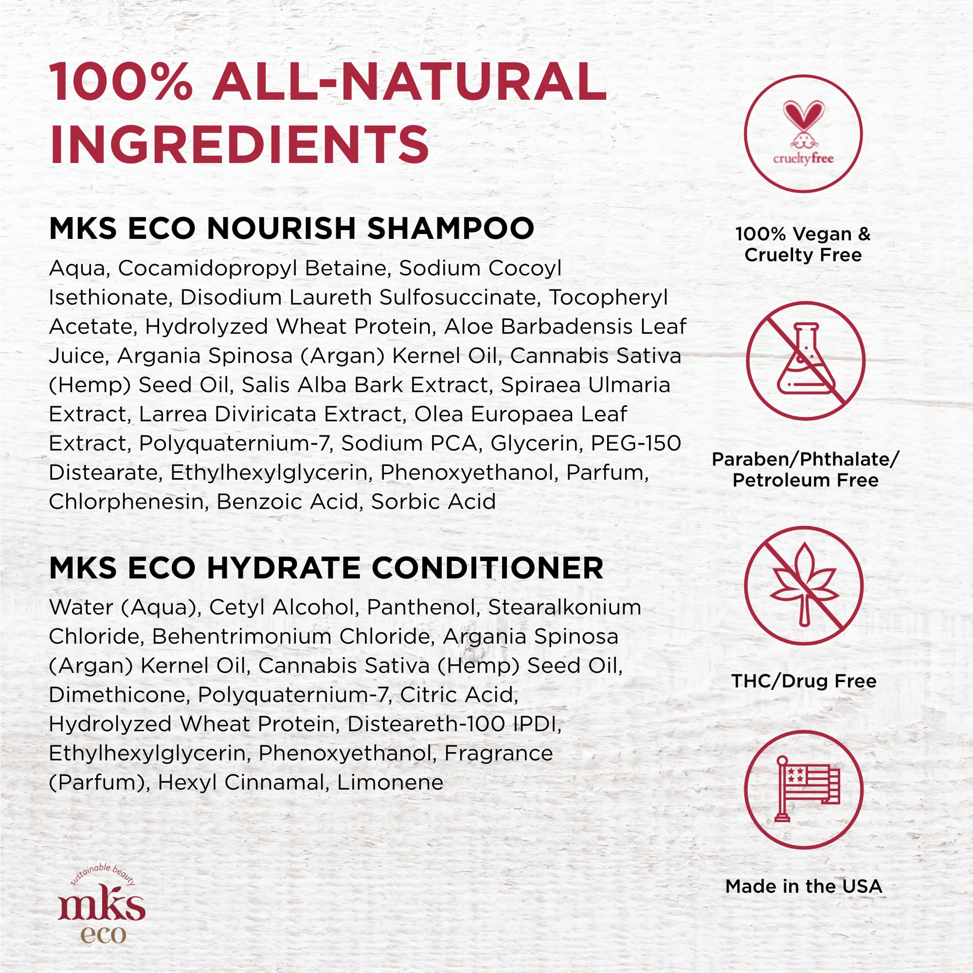 Foto 5 | Set De Champú Y Acondicionador Earthly Body Mks Eco Nourish - Venta Internacional.