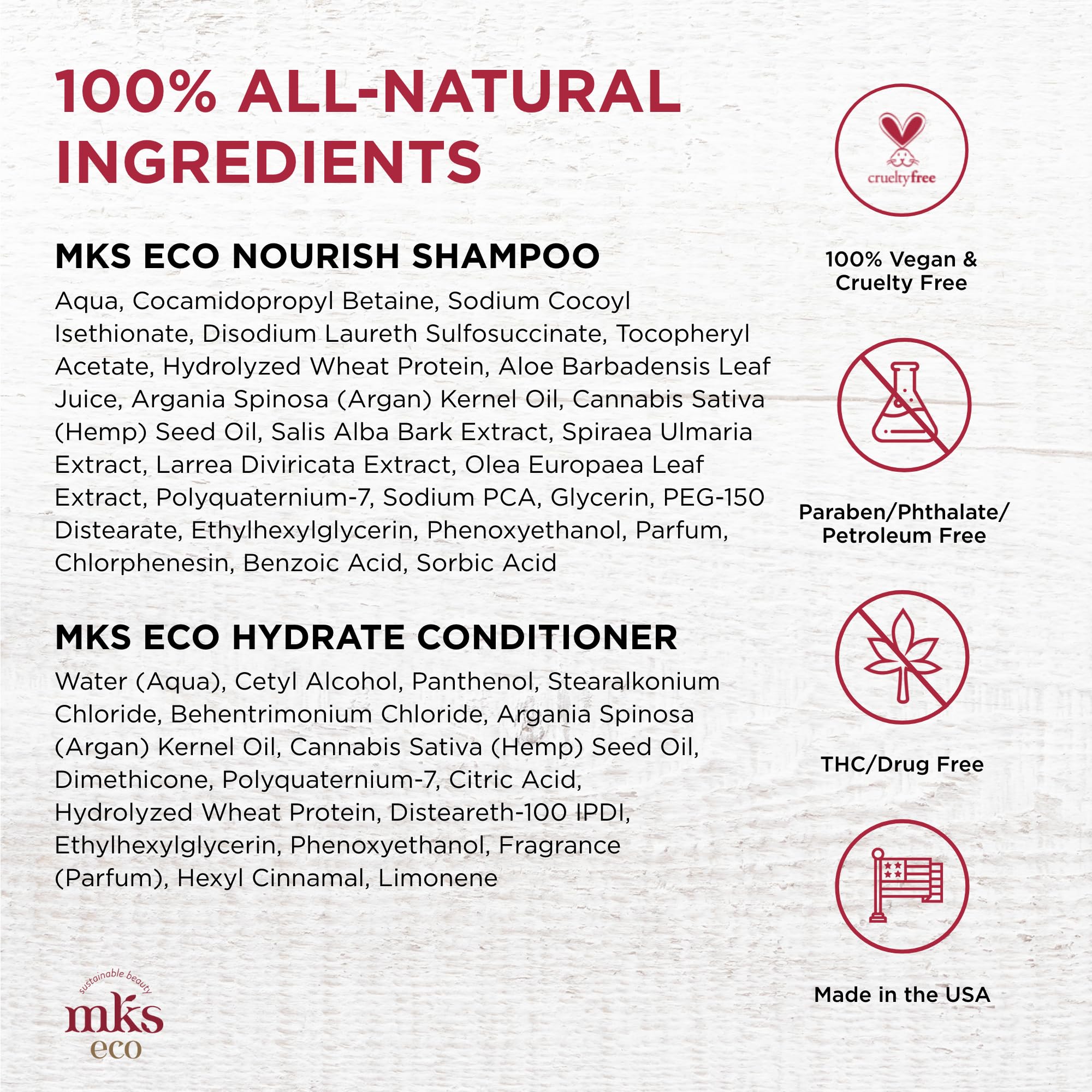 Foto 6 pulgar | Set De Champú Y Acondicionador Earthly Body Mks Eco Nourish - Venta Internacional.